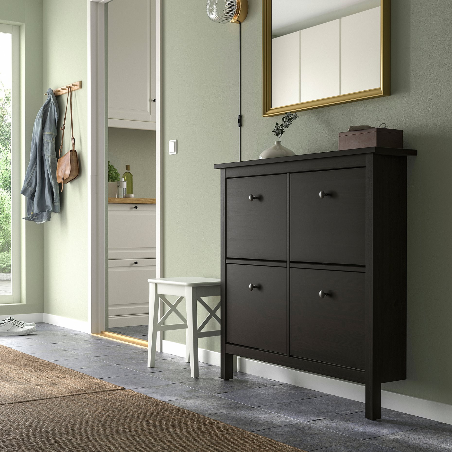 HEMNES, παπουτσοθήκη, 801.561.20