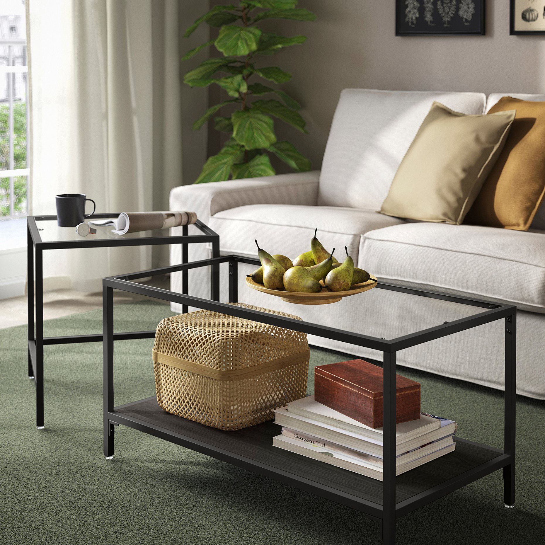 VITTSJÖ, nest of tables, set of 2, 802.153.32