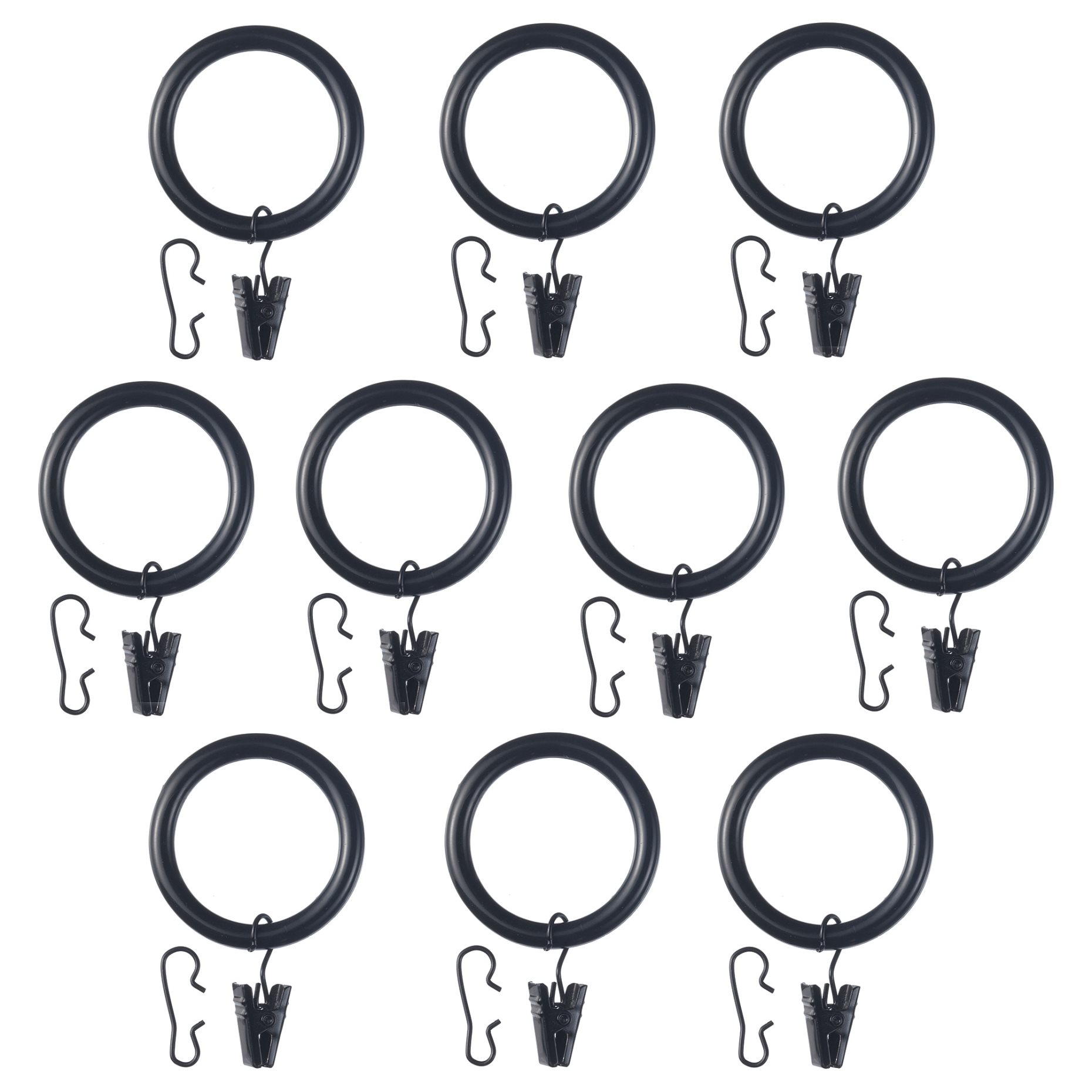 SYRLIG, curtain ring with clip and hook, 802.240.96