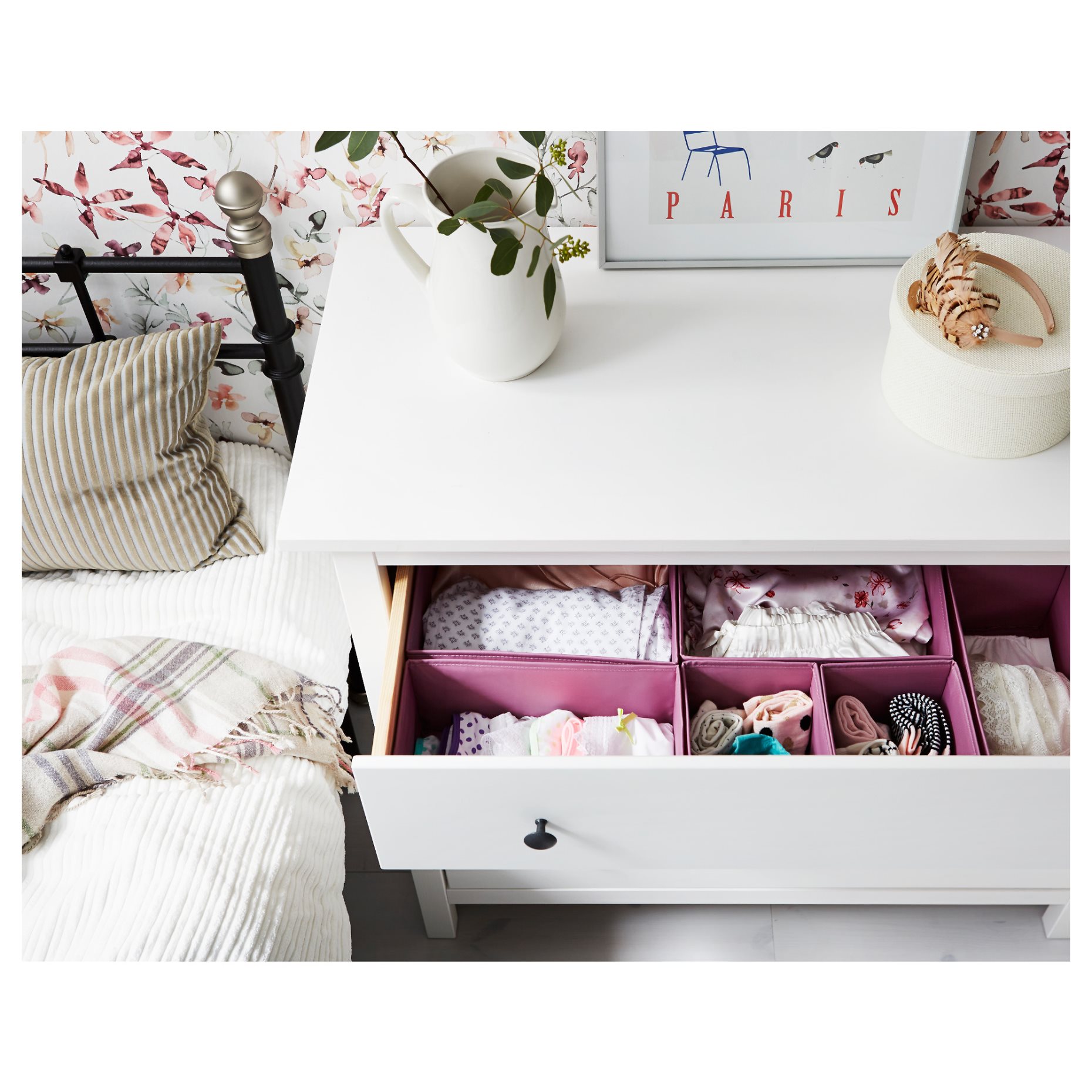 HEMNES, συρταριέρα με 3 συρτάρια, 804.247.45