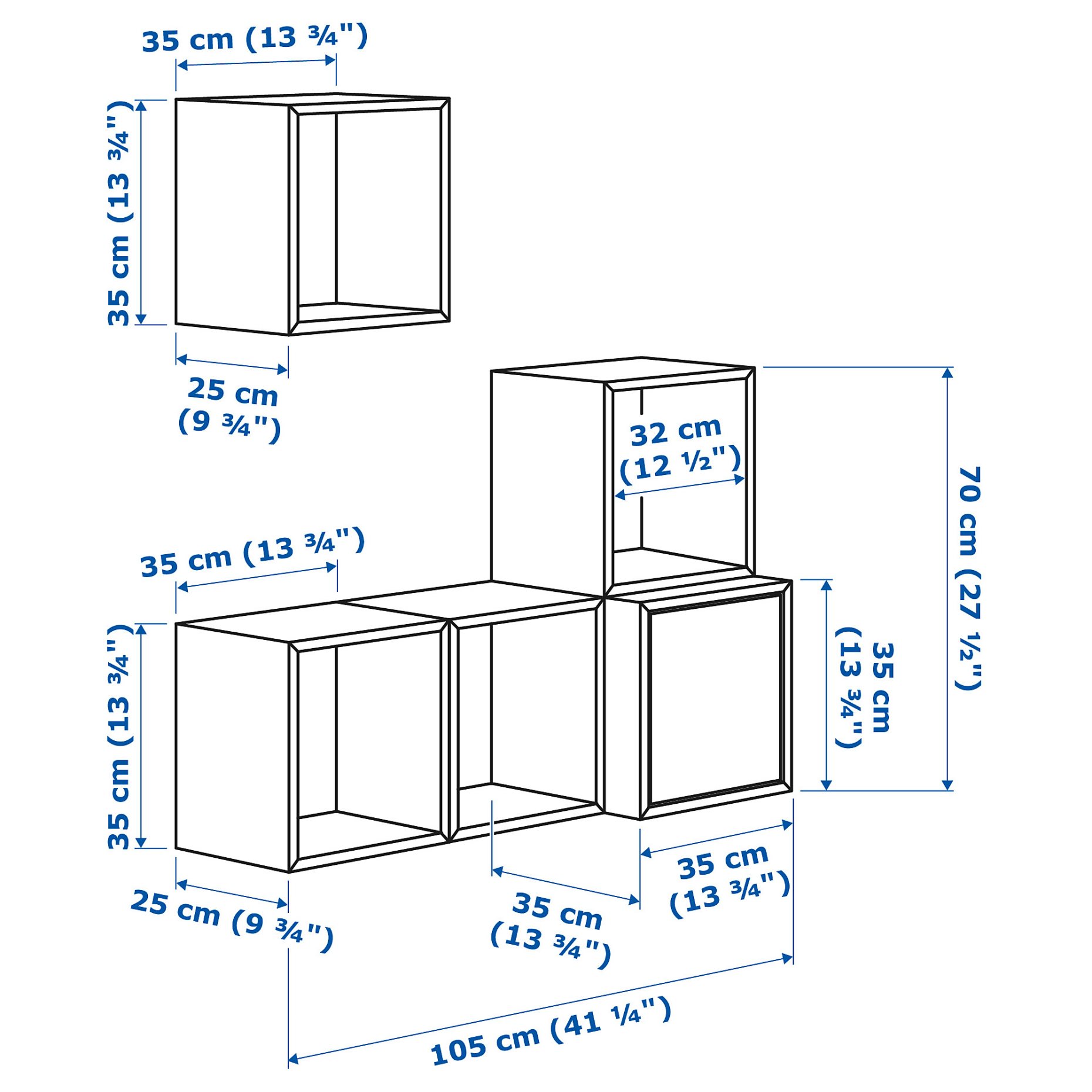 EKET, wall-mounted cabinet combination, 892.225.02