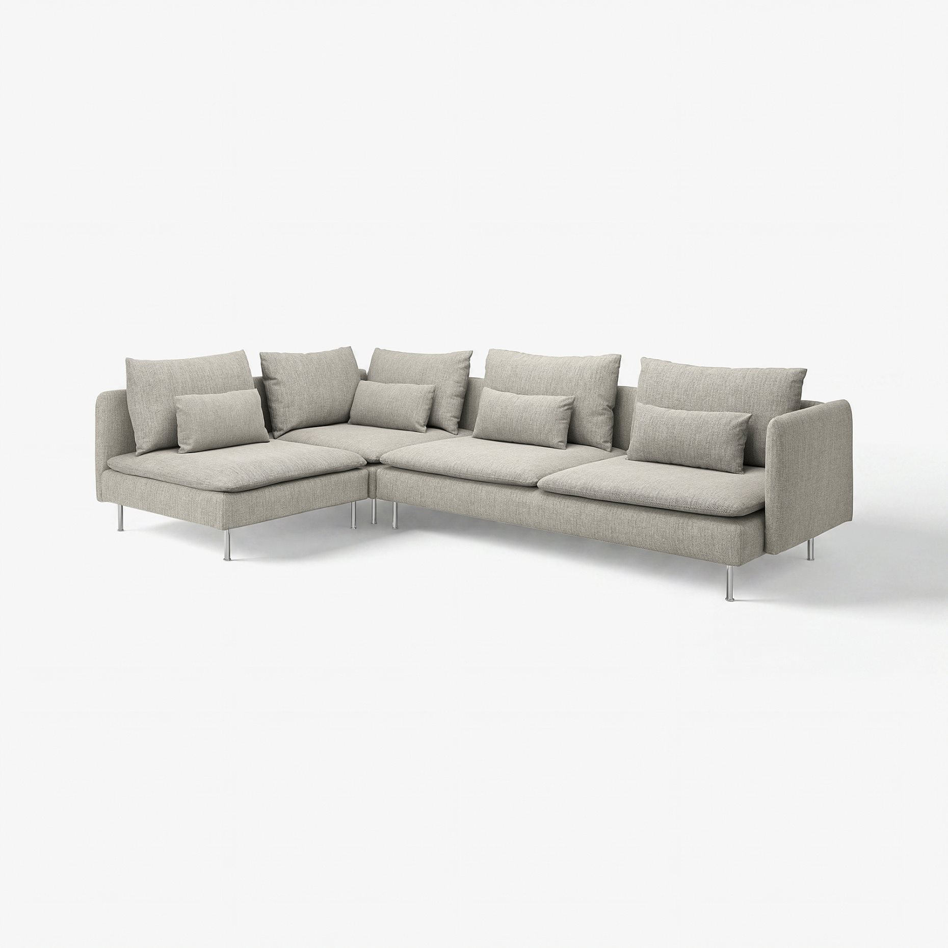 SÖDERHAMN, corner sofa, 4-seat with open end, 893.058.42