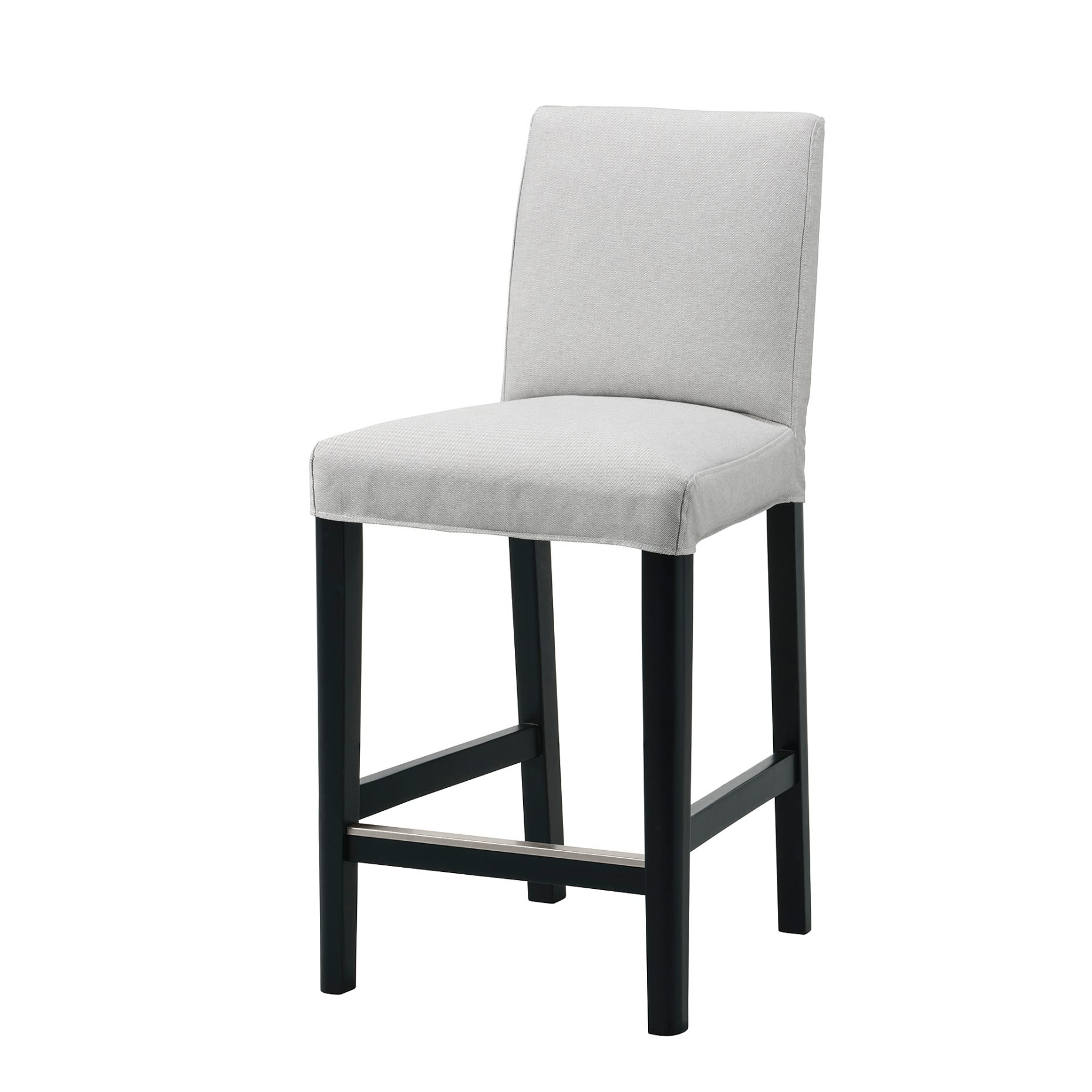 BERGMUND, σκαμπό μπαρ με πλάτη, 62 cm, 893.881.73