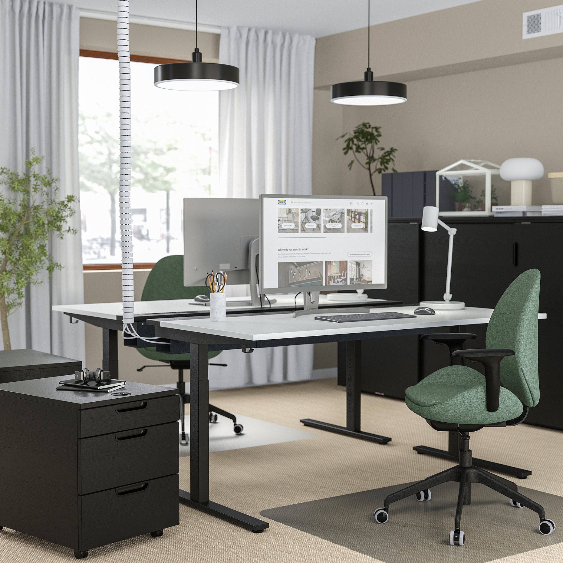 MITTZON, desk, 160x60 cm, 895.290.12