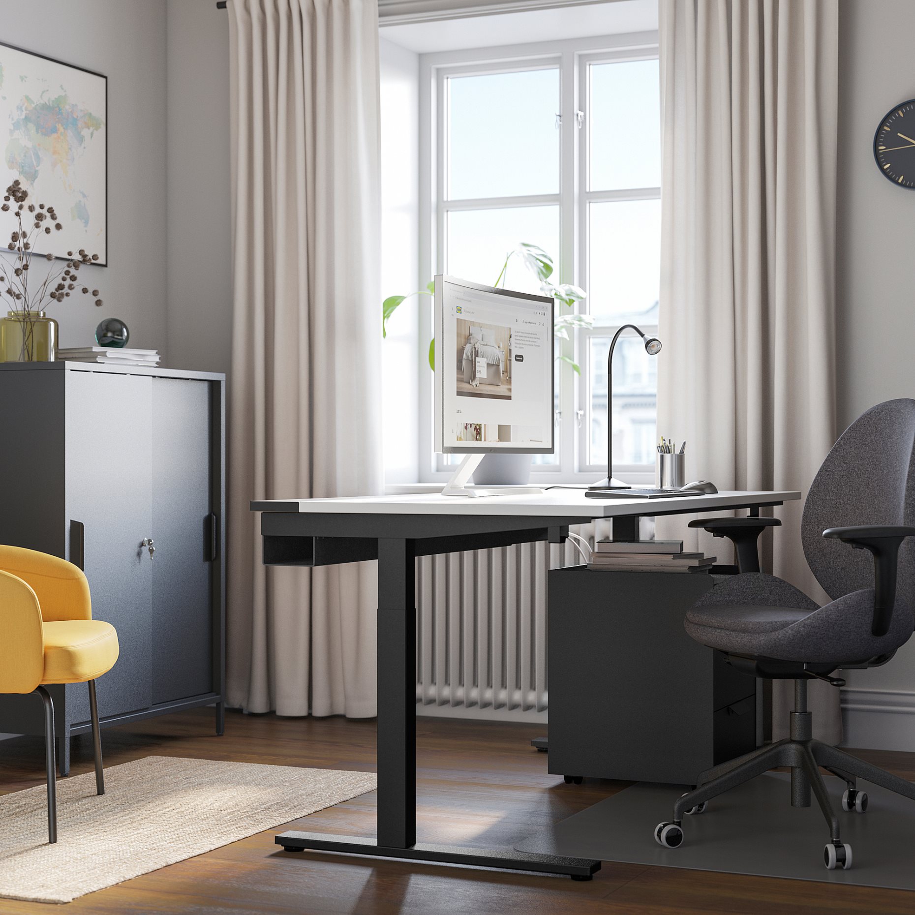 MITTZON, desk, 160x60 cm, 895.290.12