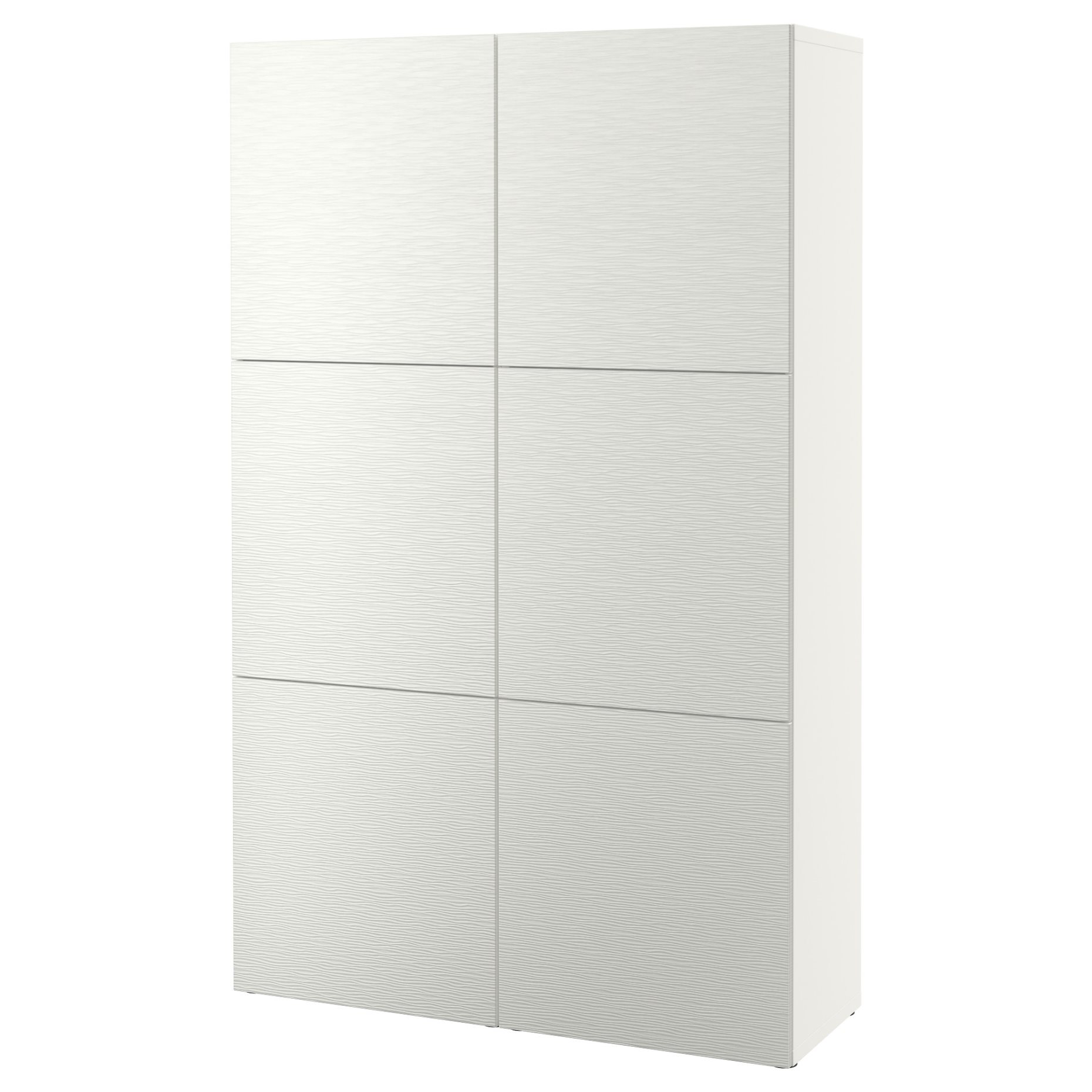 BESTÅ, σύνθεση αποθήκευσης με πόρτες, 120x42x193 cm, 090.714.65