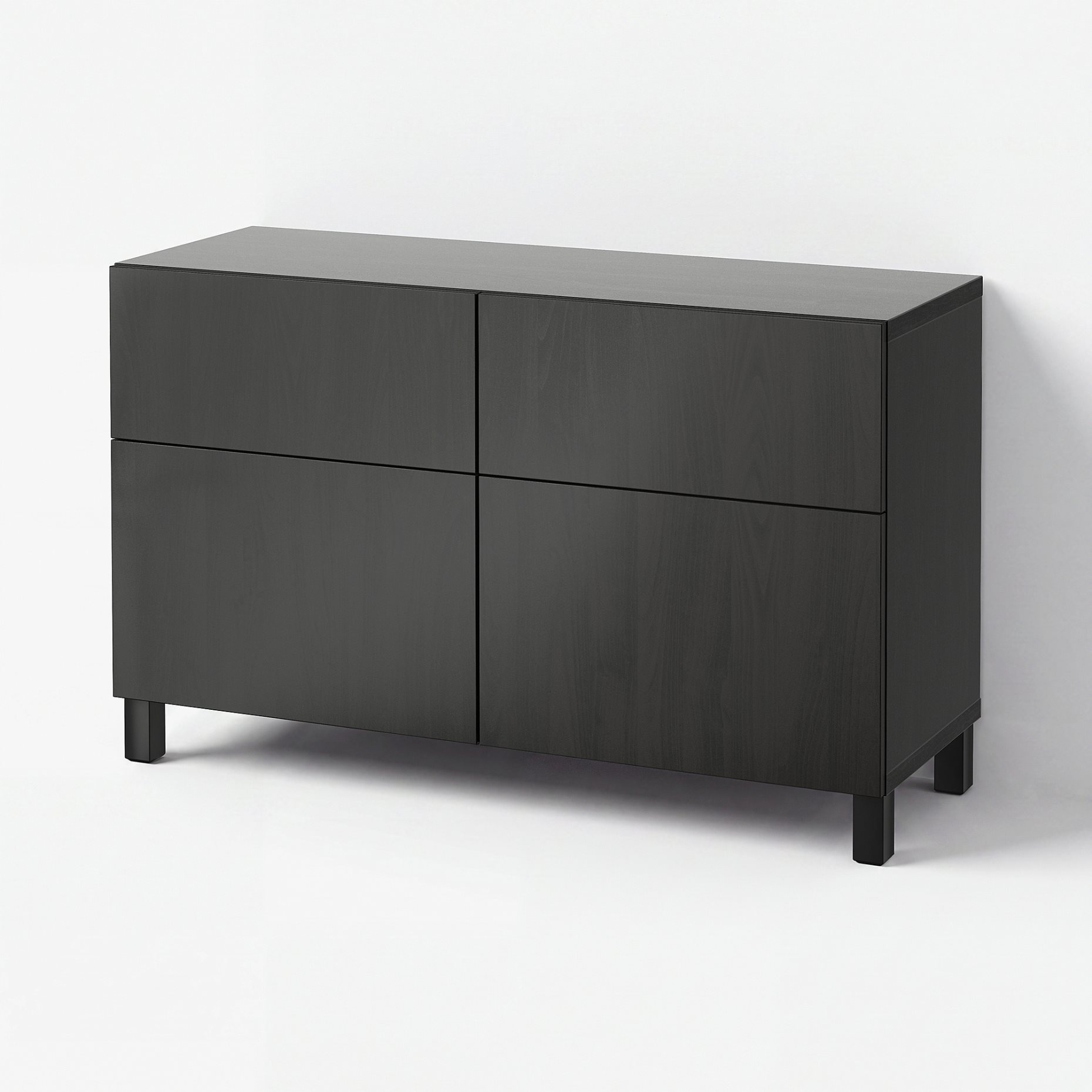 BESTÅ, storage combination with doors/drawers soft-closing, 120x42x74 cm, 091.953.00