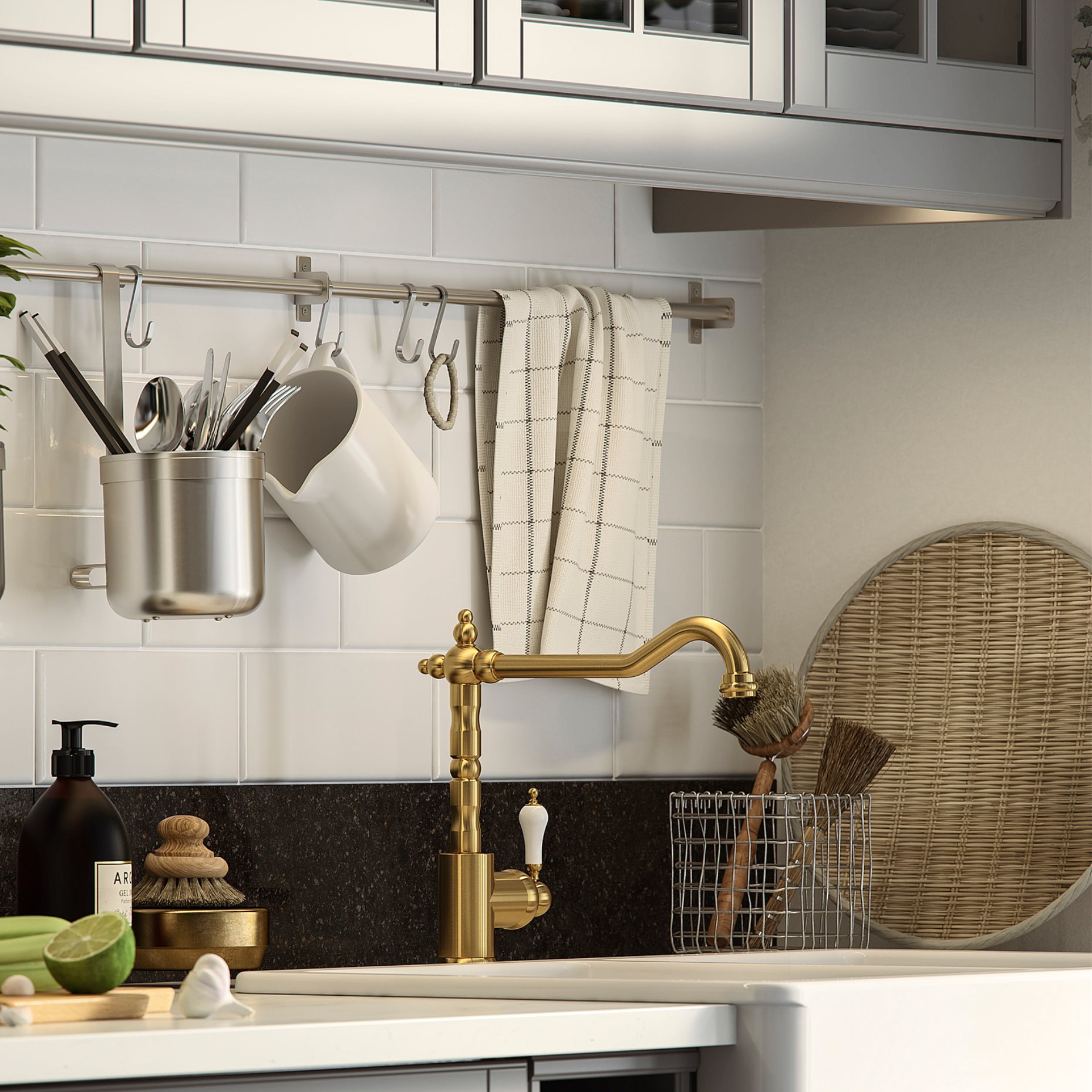 GLITTRAN, μπαταρία κουζίνας, 104.685.11