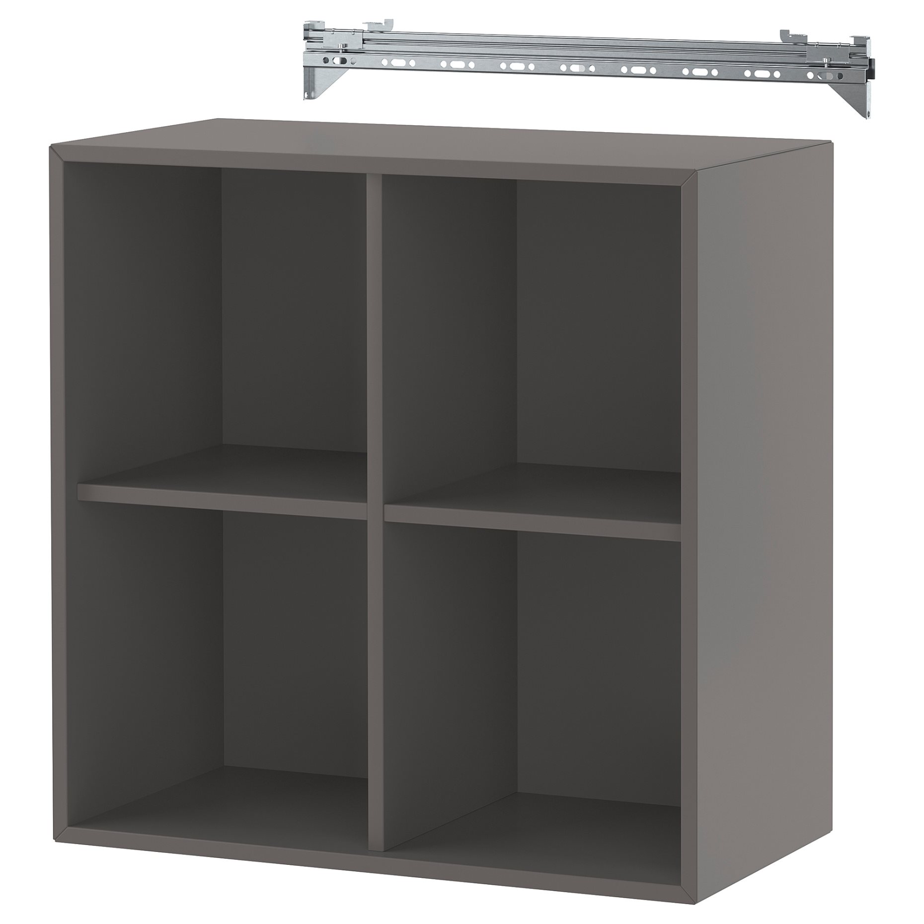 EKET, wall-mounted shelving unit with 4 compartments, 192.858.33