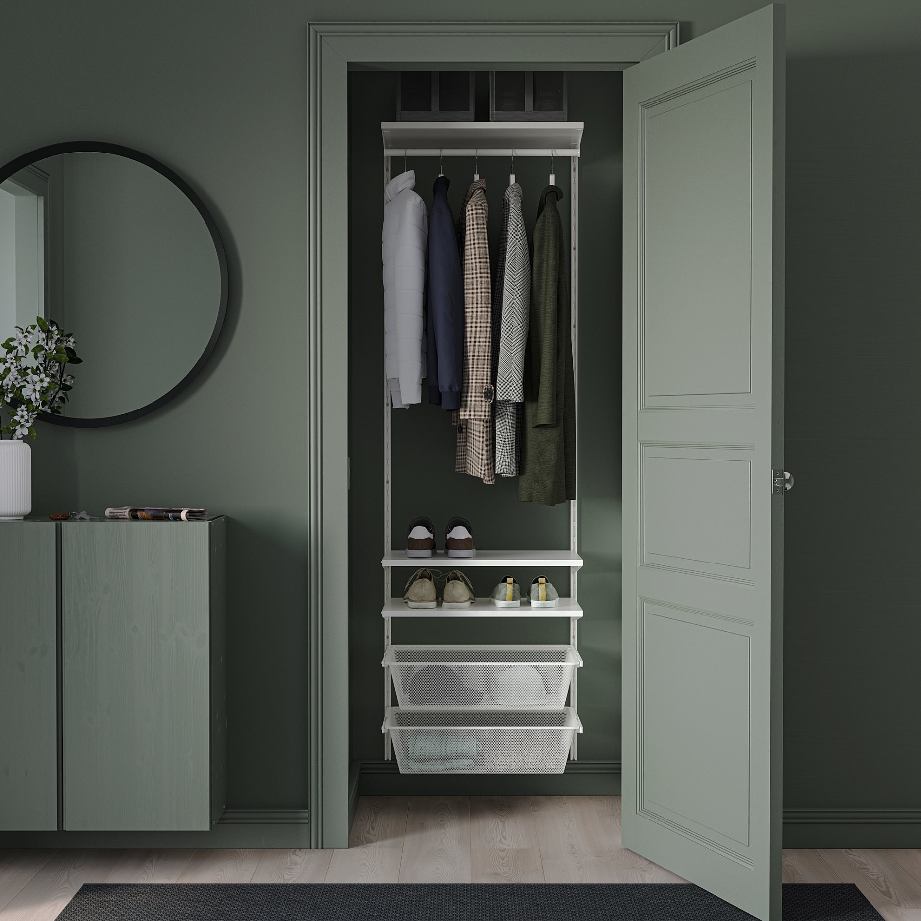 BOAXEL, συνδυασμός ντουλάπας, 62x40x201 cm, 193.323.68