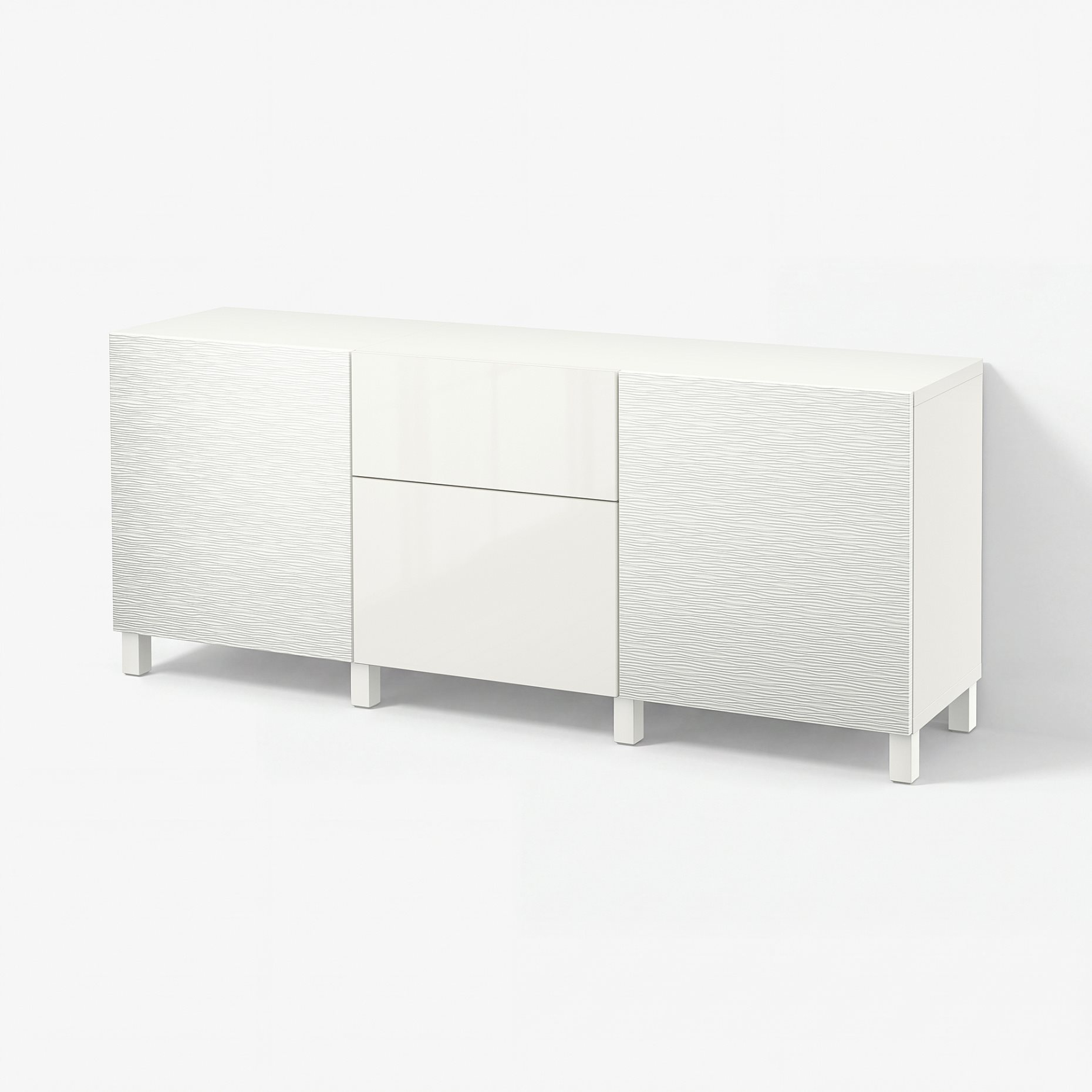 BESTÅ, storage combination with drawers soft-closing, 180x42x74 cm, 291.956.53