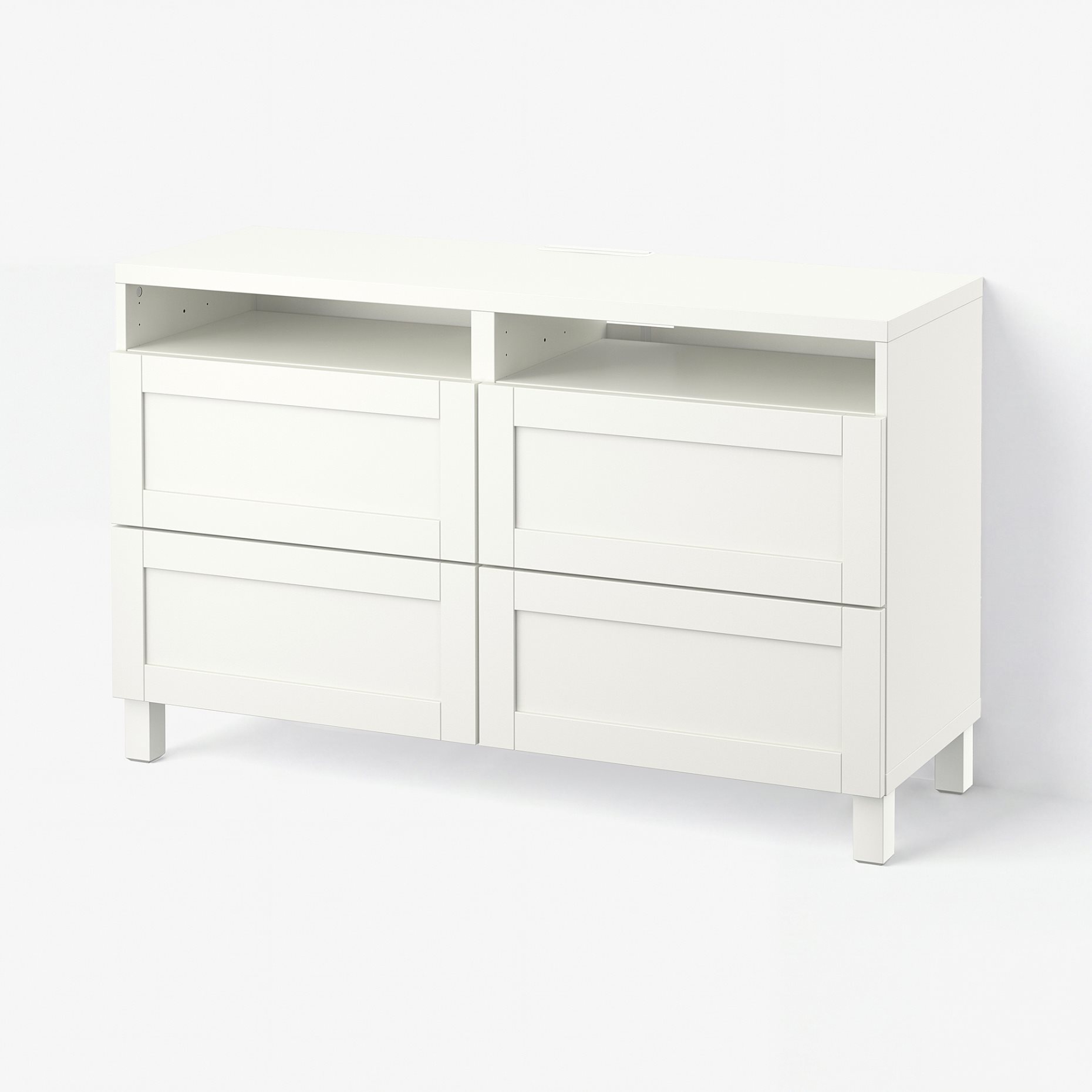 BESTÅ, TV bench with drawers, 120x40x74 cm, 391.939.17