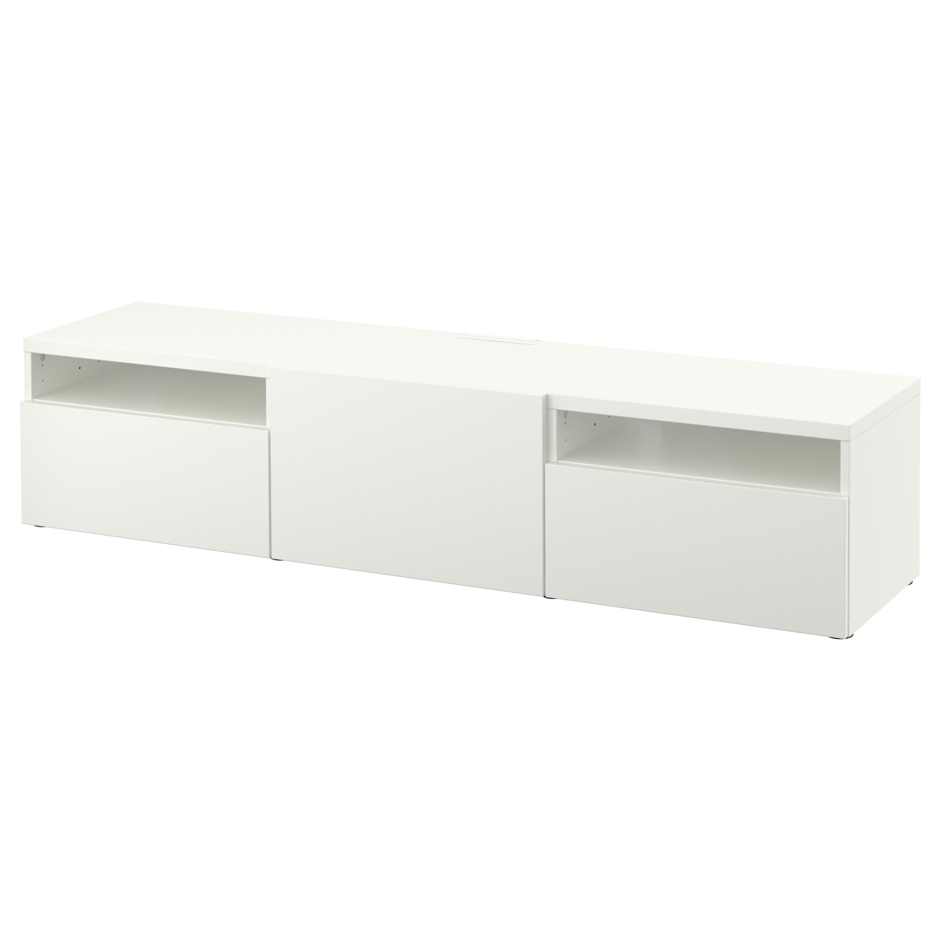 BESTÅ, TV bench with door/drawers soft closing, 180x42x39 cm, 493.284.02