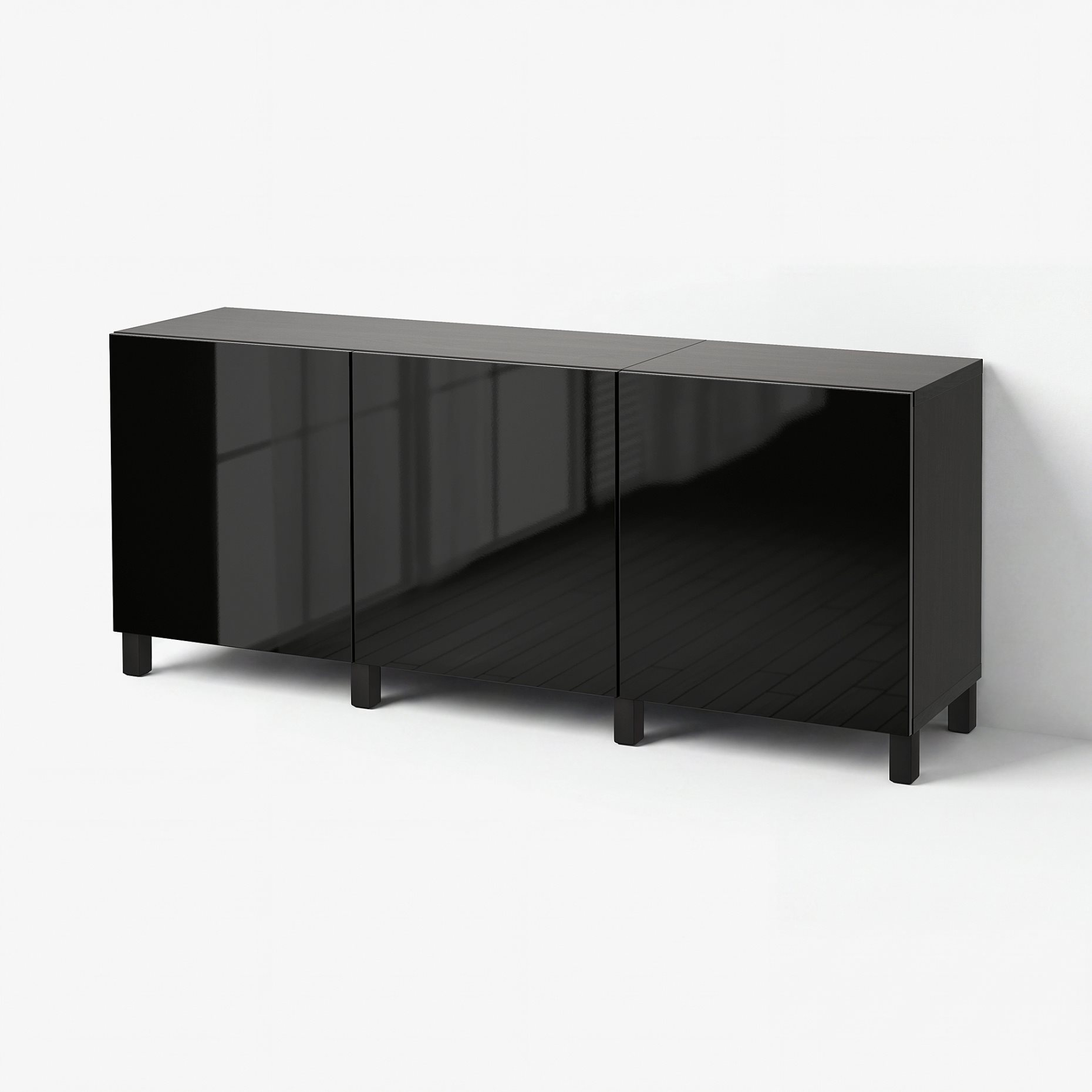 BESTÅ, storage combination with doors, 180x42x74 cm, 591.398.06