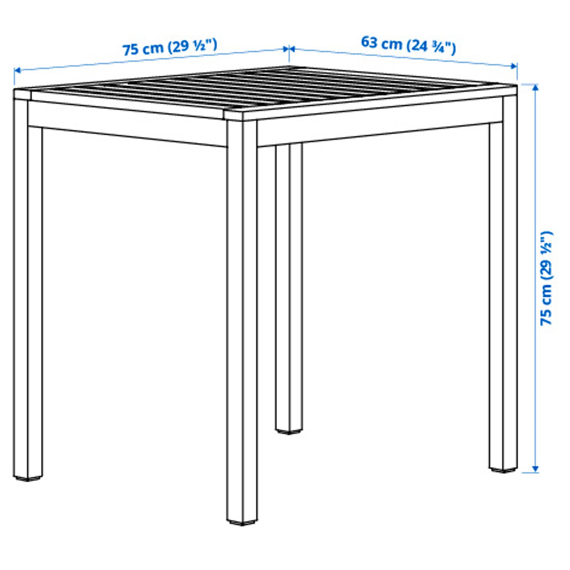 NAMMARO/ENSHOLM, table and 2 chairs/outdoor, 75 cm, 595.447.40