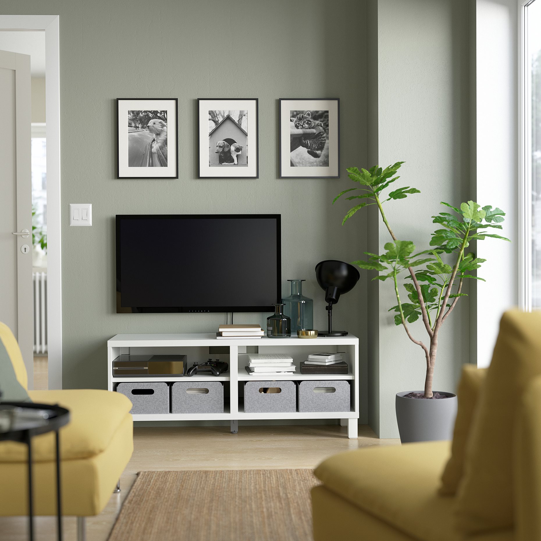 BESTÅ, TV bench, 120x40x48 cm, 690.612.27
