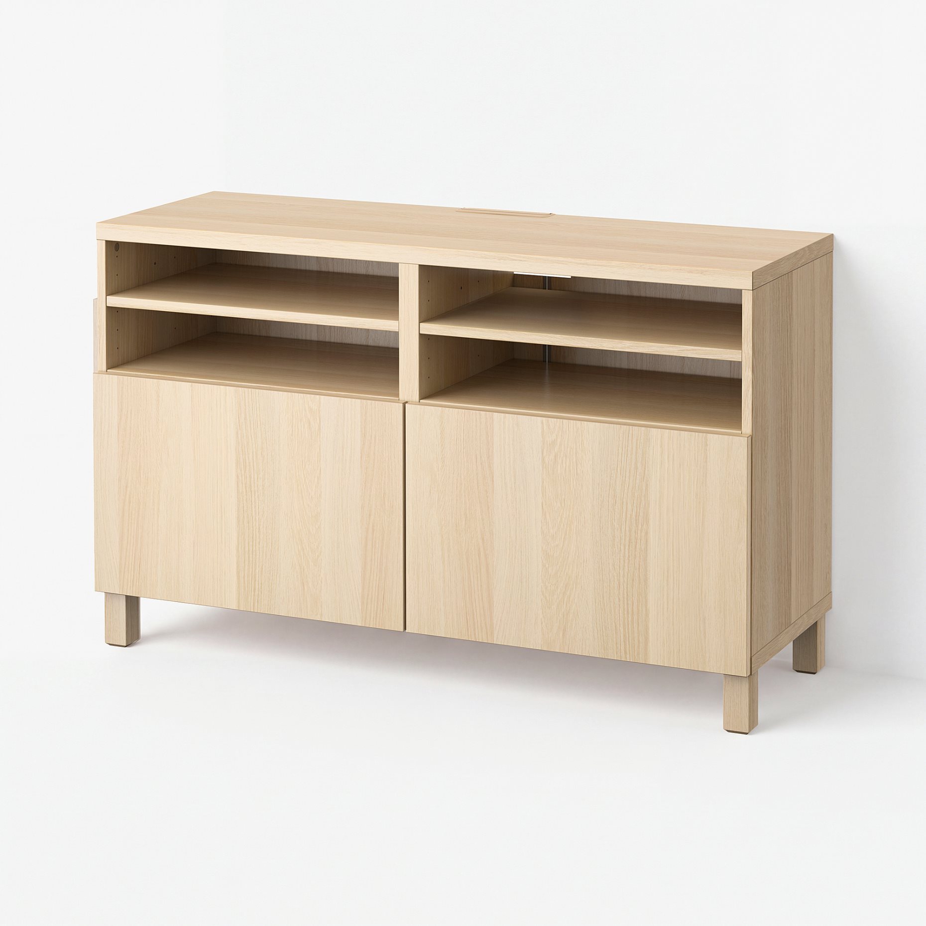 BESTÅ, TV bench with doors, 120x42x74 cm, 690.683.37