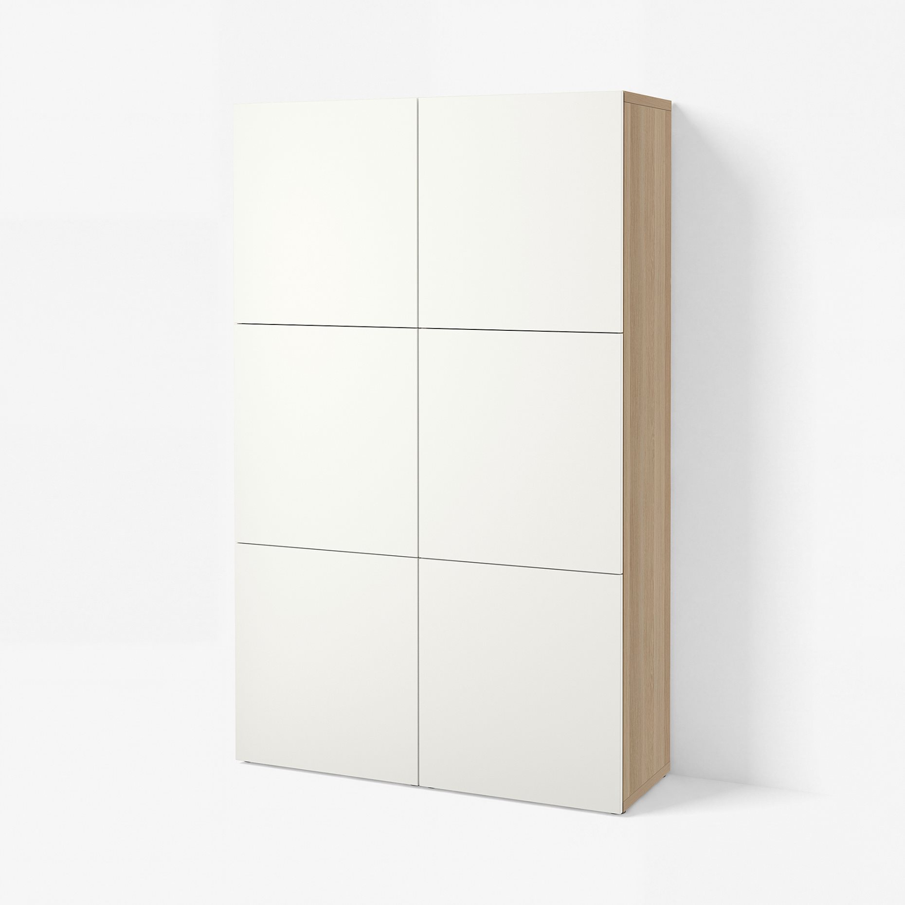 BESTÅ, σύνθεση αποθήκευσης με πόρτες, 120x42x193 cm, 690.715.04