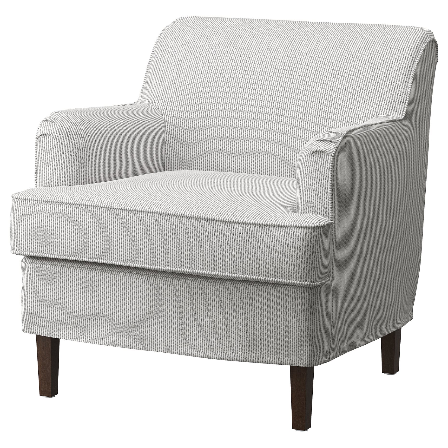 ROCKSJON, armchair with footstool, 695.146.86