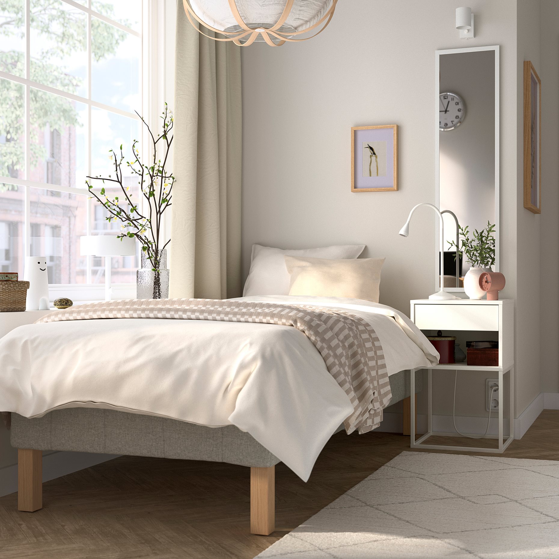 TVERSTED, rug low pile, 133x195 cm, 704.821.37