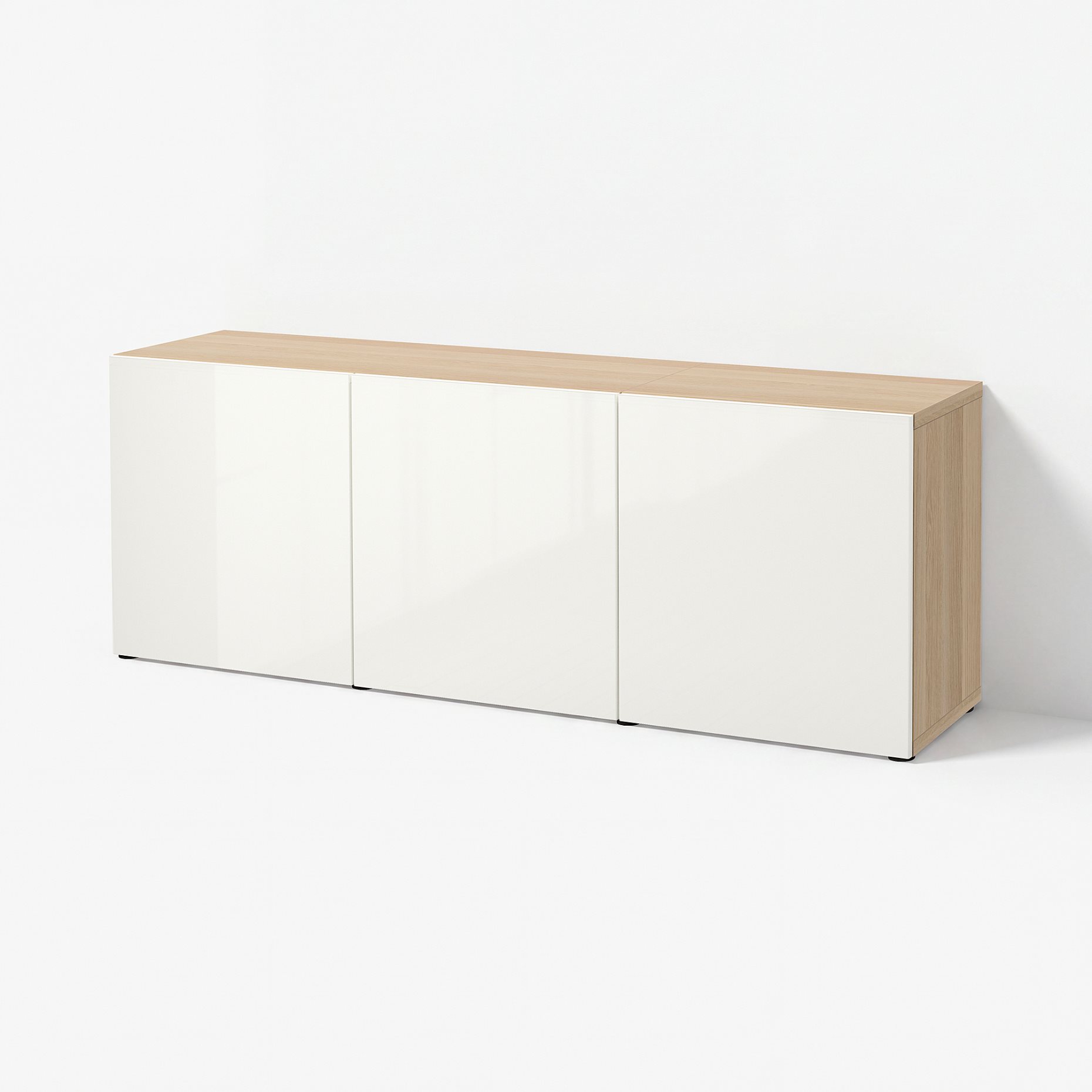 BESTÅ, σύνθεση αποθήκευσης με πόρτες, 180x42x65 cm, 893.249.92