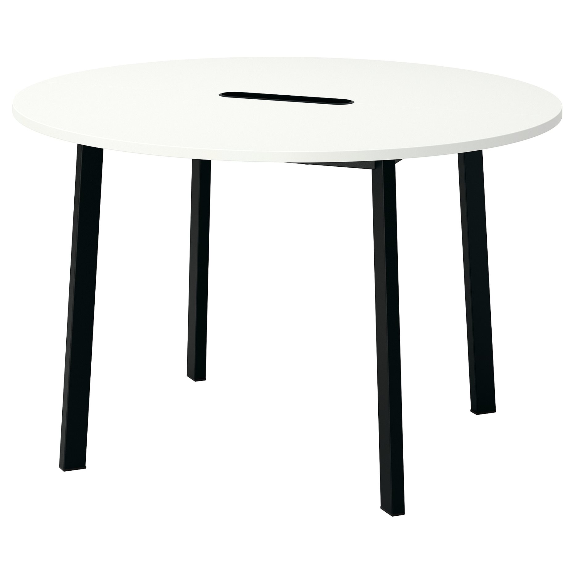 MITTZON, conference table/round, 120x75 cm, 895.304.35