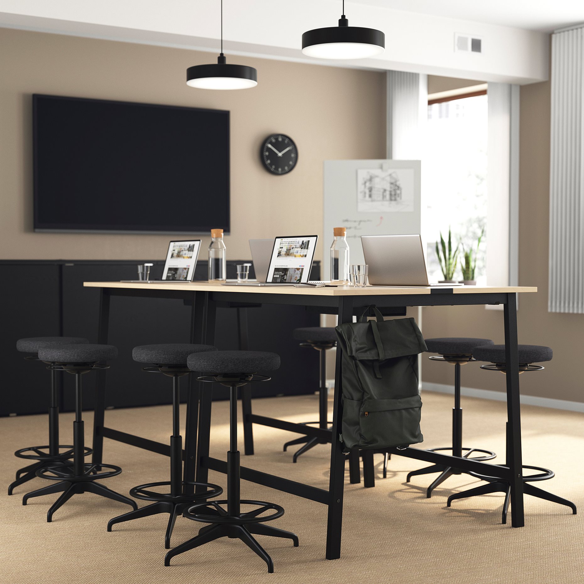 MITTZON, conference table, 140x108x105 cm, 895.334.48