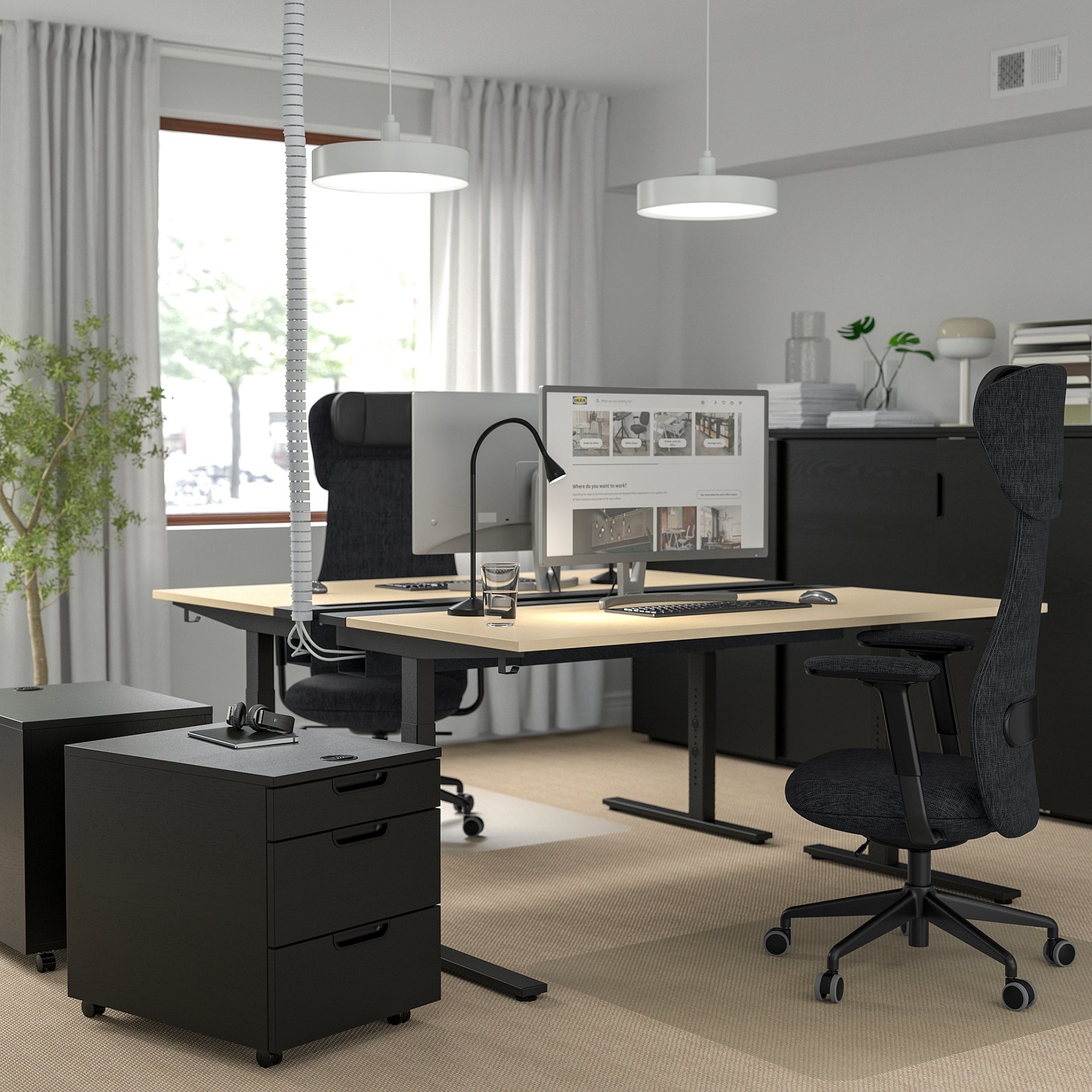 MITTZON, desk, 160x60 cm, 995.290.16