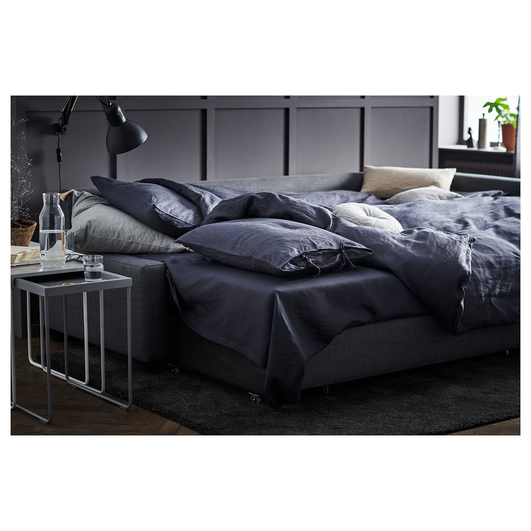 FRIHETEN, corner sofa-bed with storage, 392.167.54