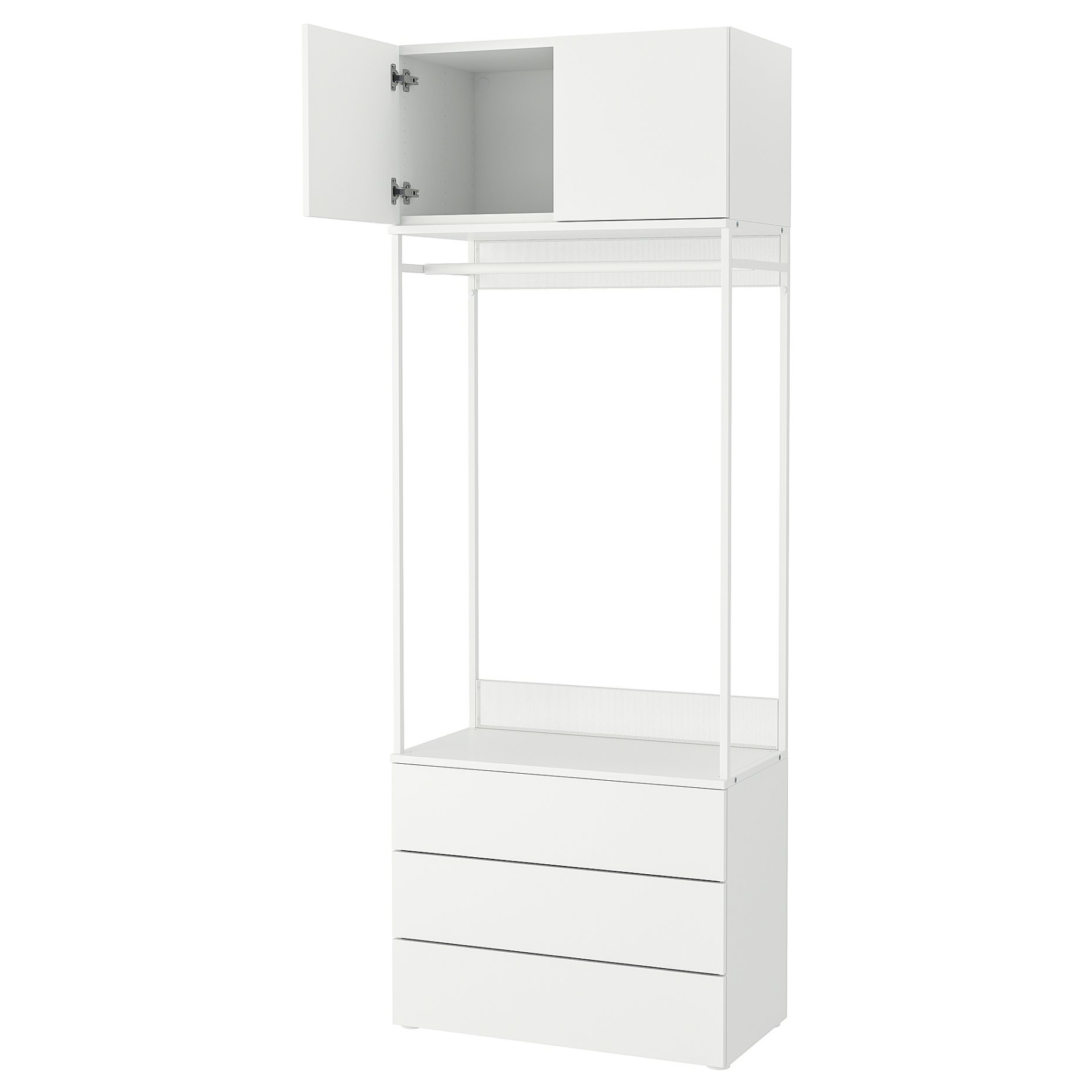 PLATSA, wardrobe with 2 doors/3 drawers, 80X42X221 cm, 593.264.69