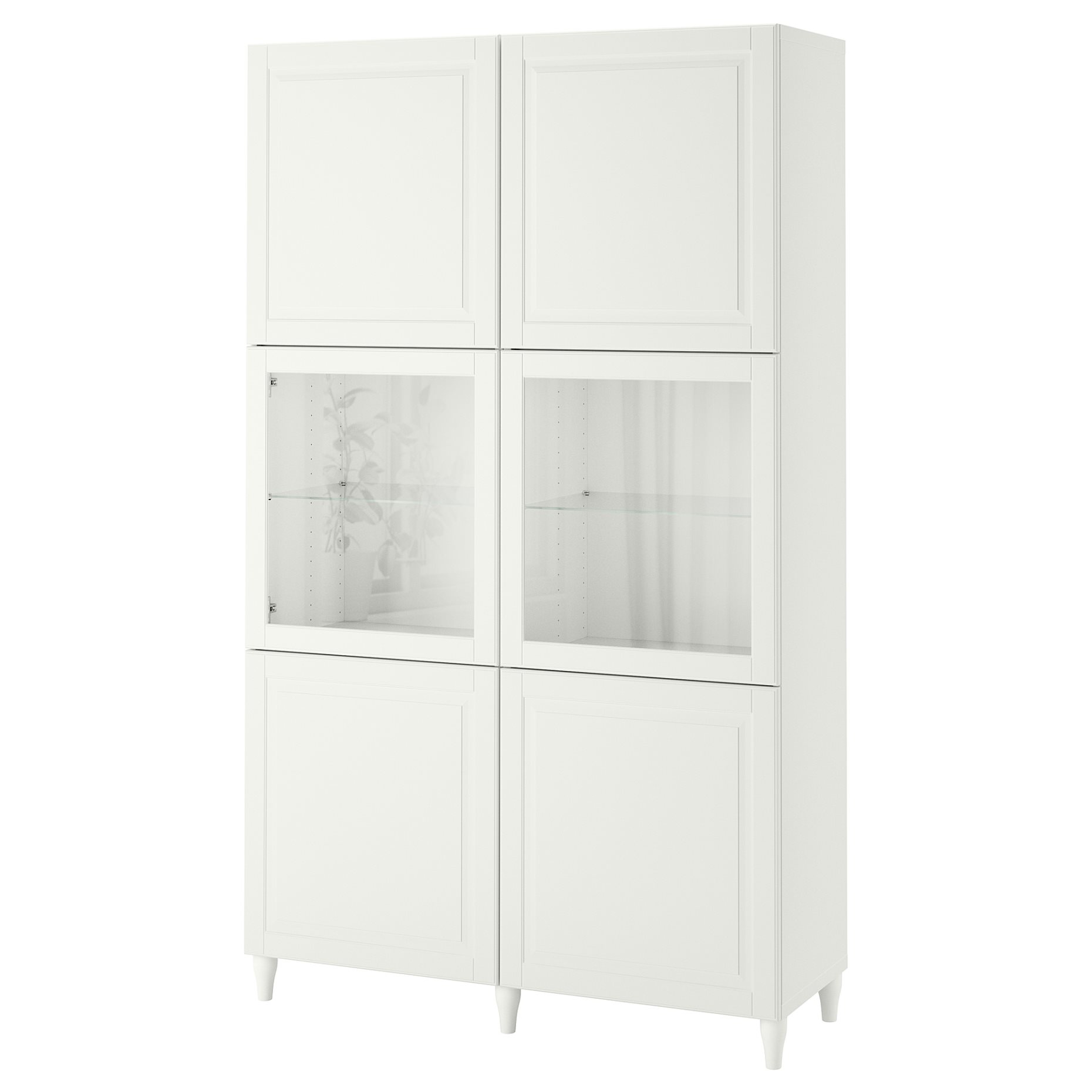 BESTÅ, storage combination w glass doors,, 120x42x193 cm, 693.849.44