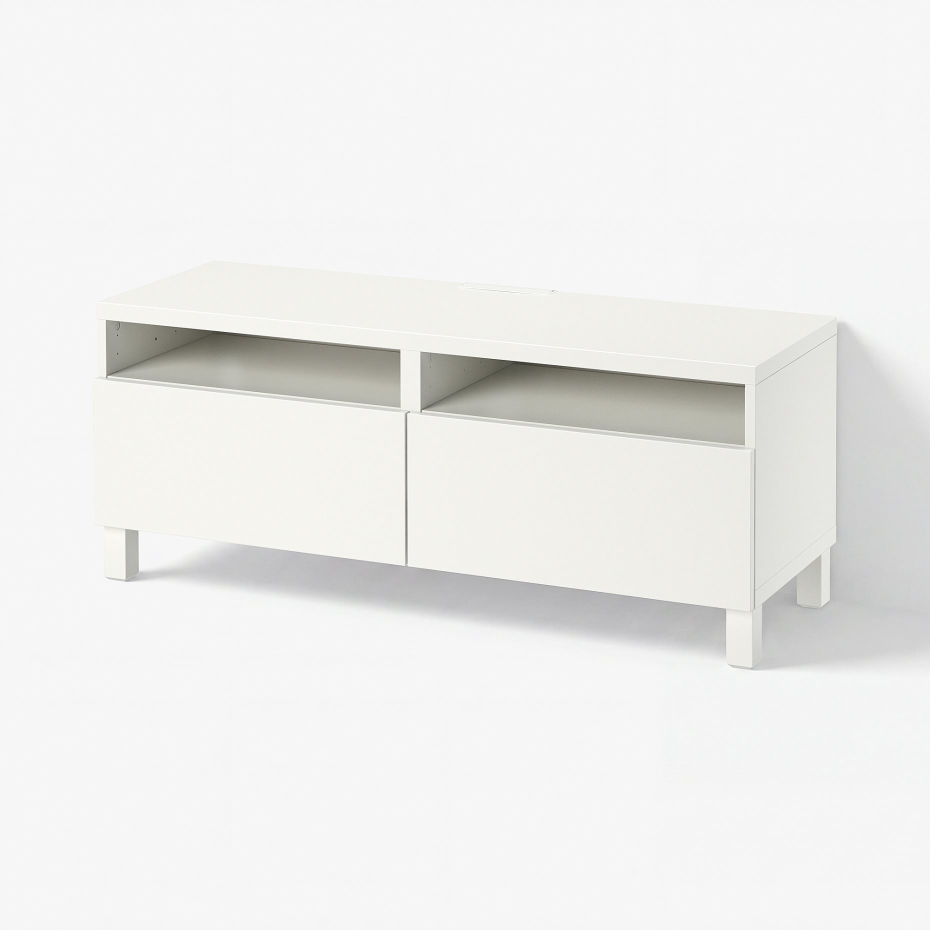 BESTÅ, TV bench with drawers soft closing, 120x42x48 cm, 791.882.97
