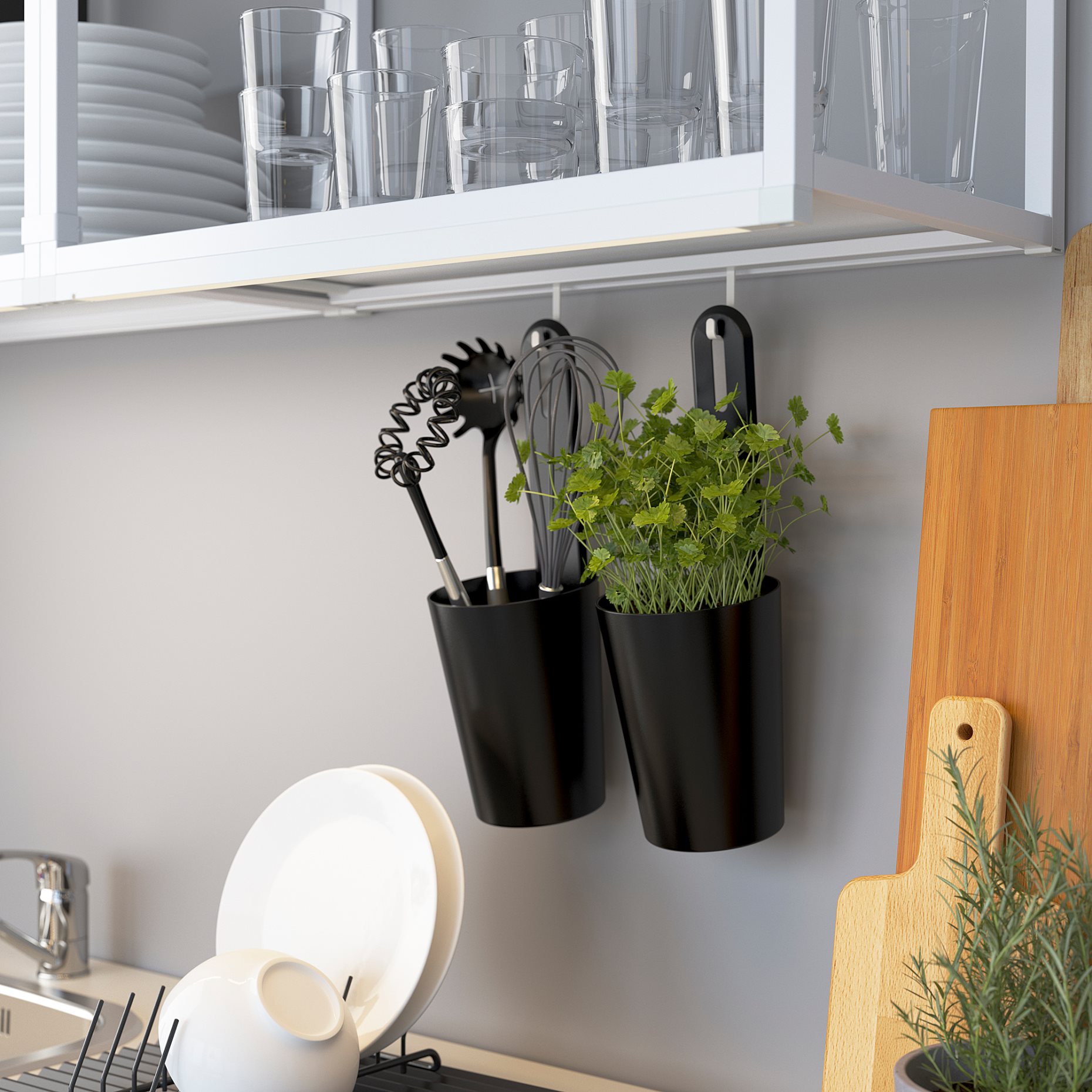 ENHET, wall frame with shelves, 60x15x75 cm, 004.489.67