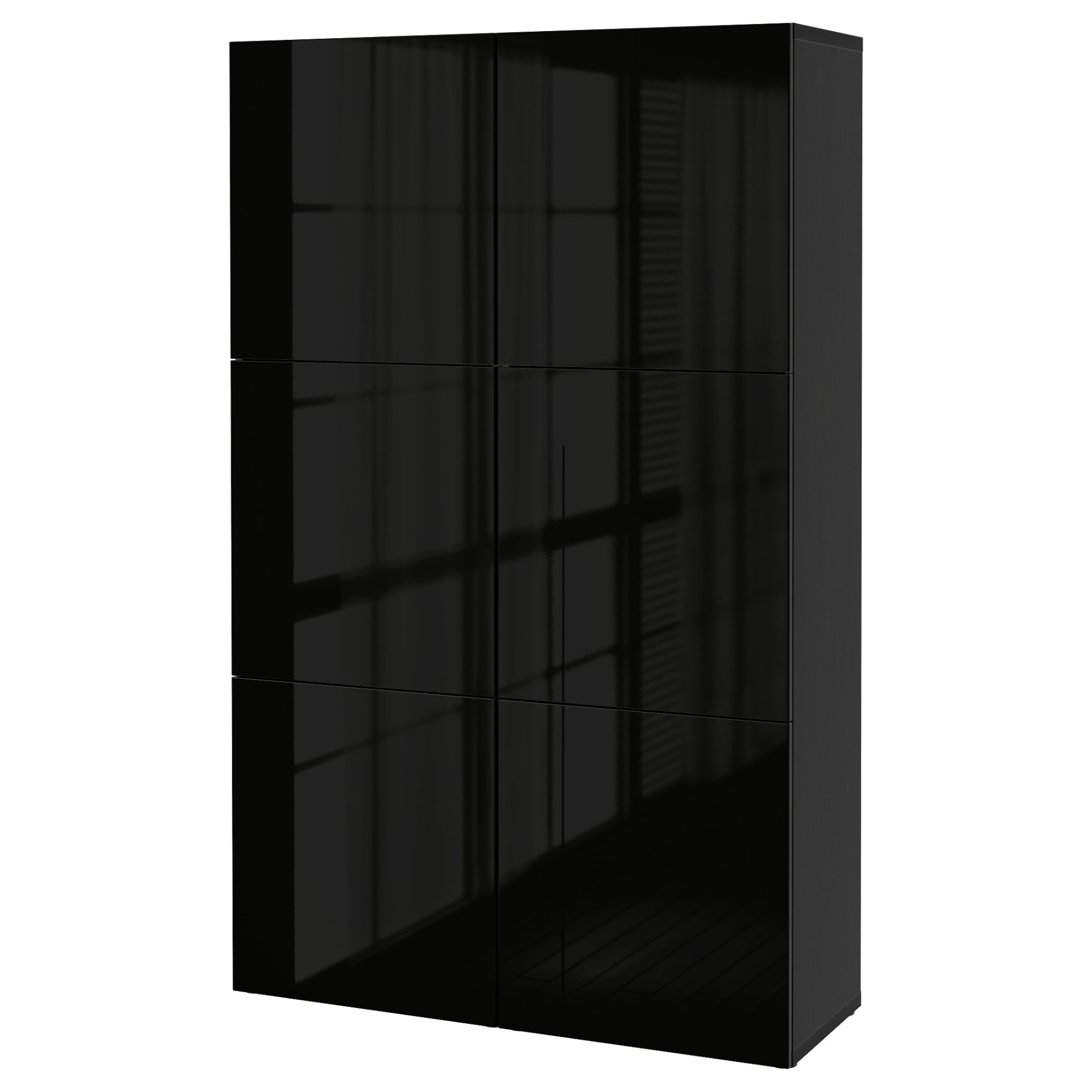 BESTÅ, storage combination with doors, 120x42x193 cm, 690.715.23