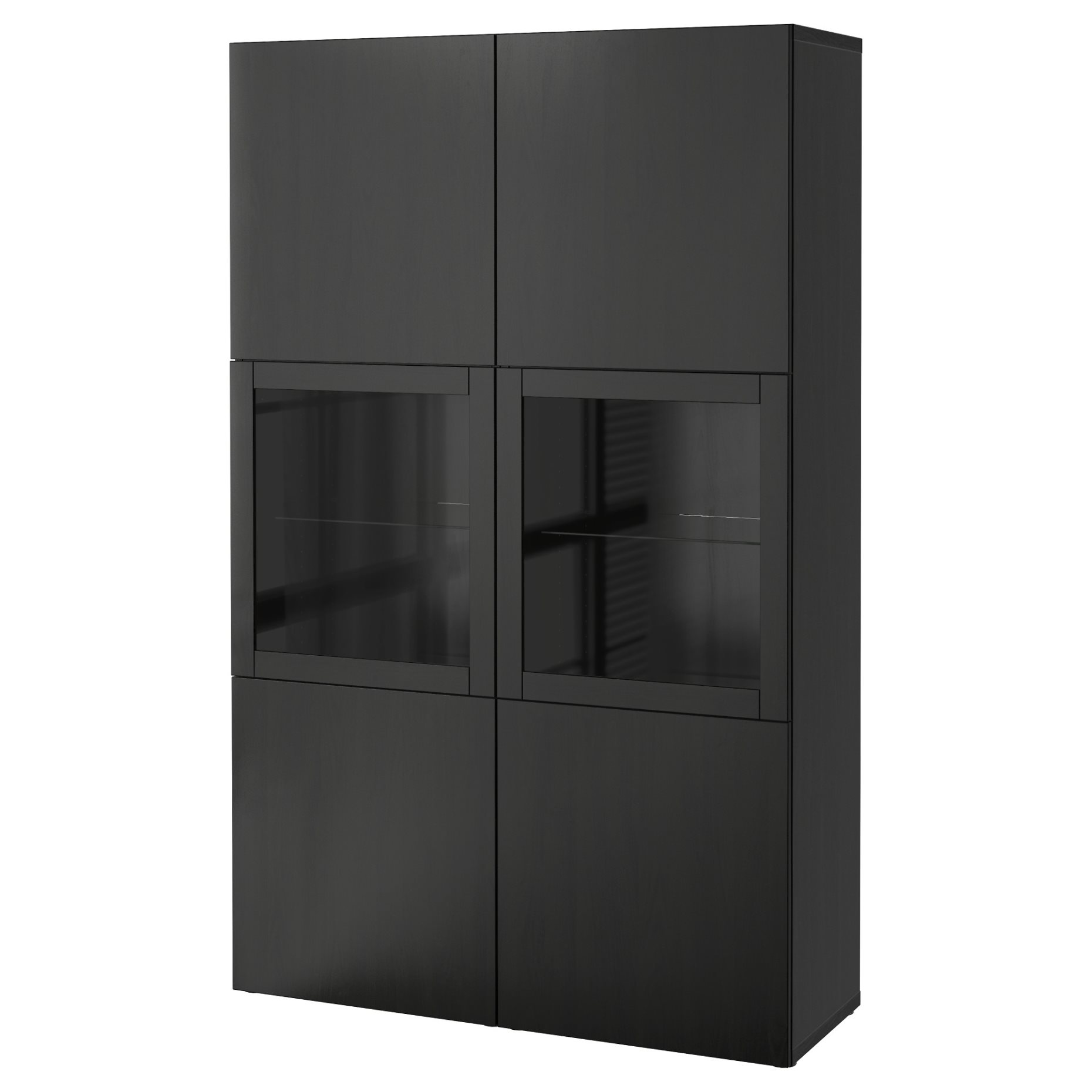 BESTÅ, storage combination w glass doors,, 120x42x193 cm, 790.592.62
