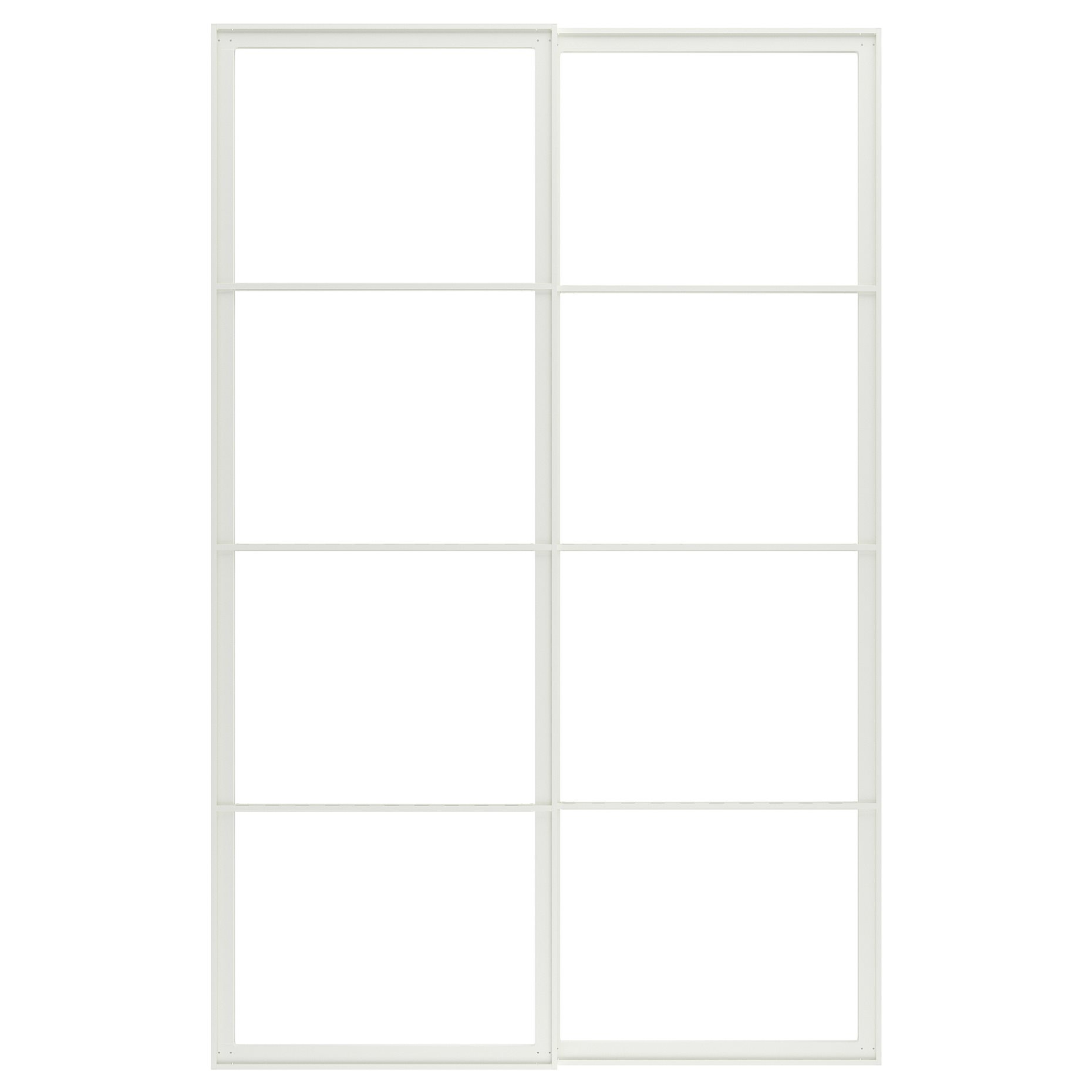 PAX, pair of sliding door frames with rail, 150x236 cm, 004.581.88