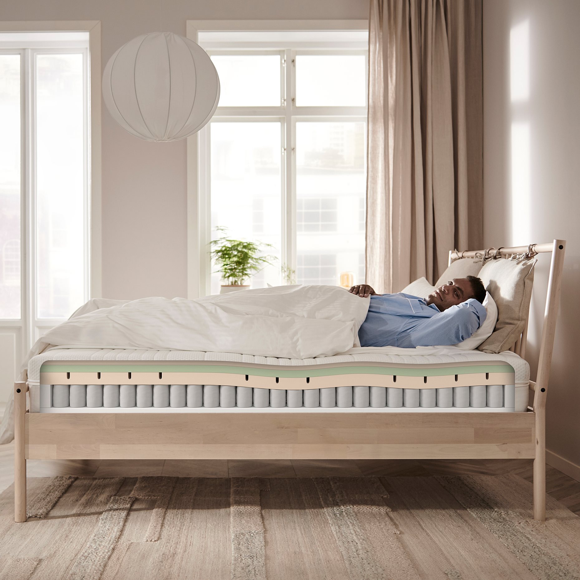 ÅNNELAND, foam mattress/firm, 90x200 cm, 004.817.30