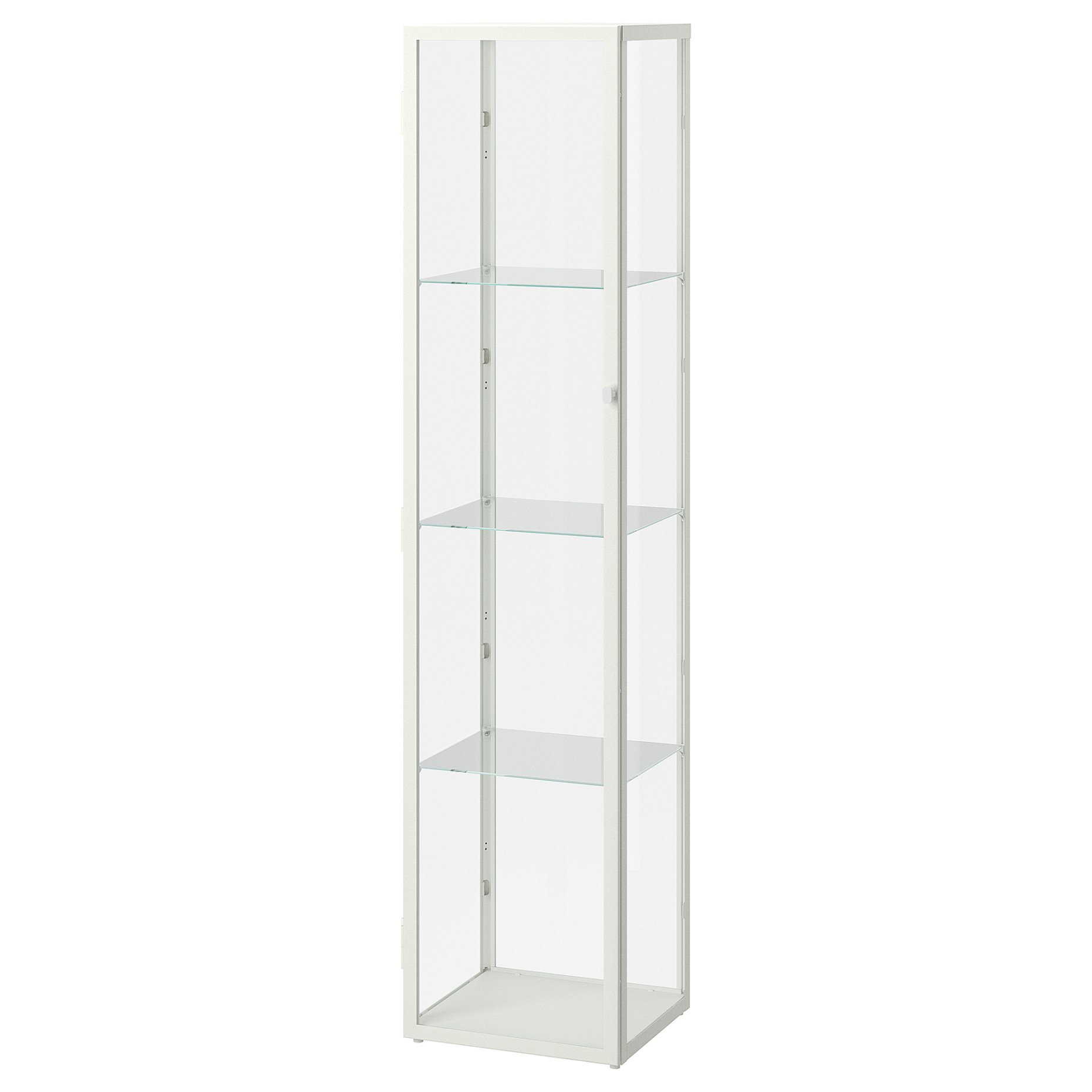 BLÅLIDEN, glass-door cabinet, 35x32x151 cm, 005.012.43