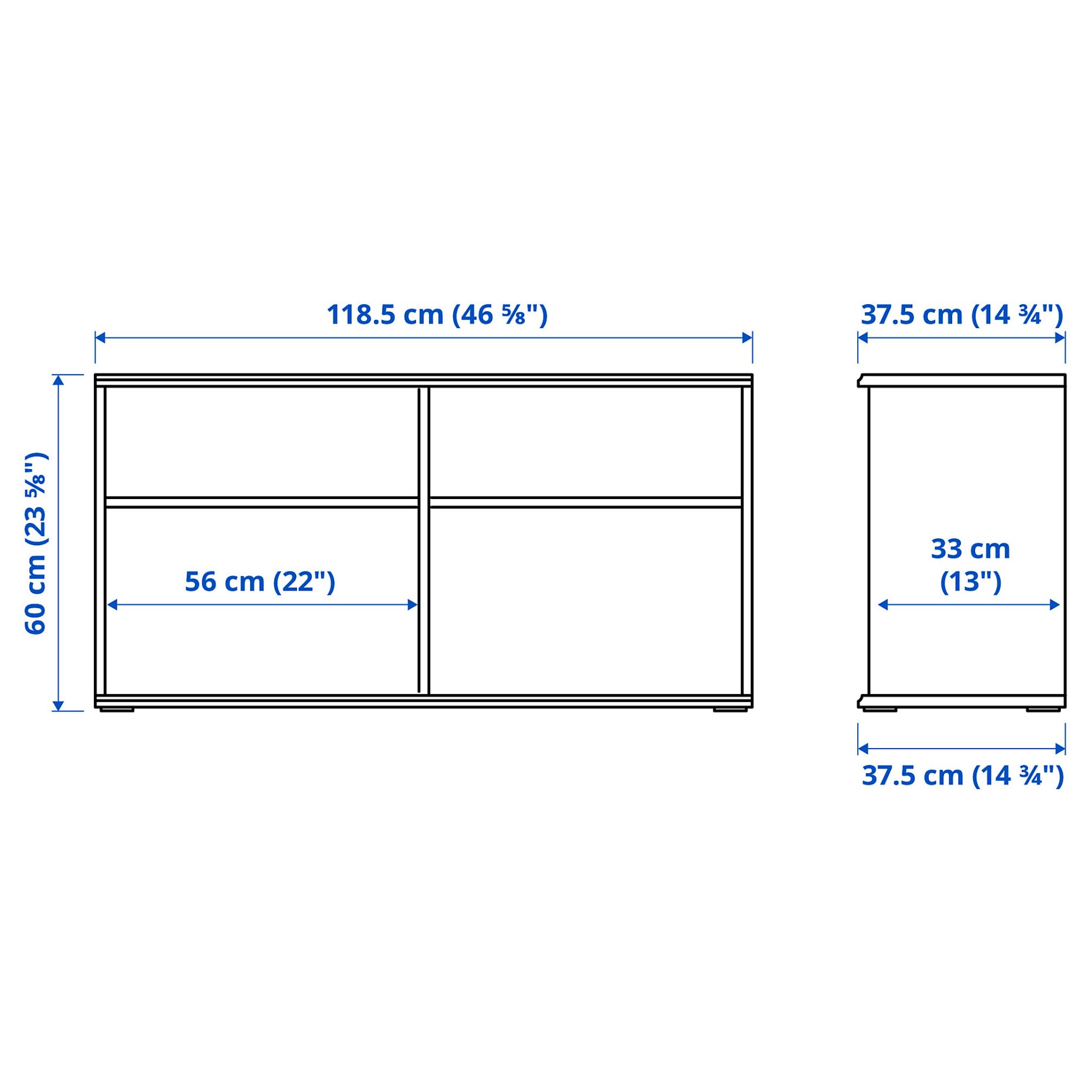 SKRUVBY, TV bench, 118x38x60 cm, 005.035.48