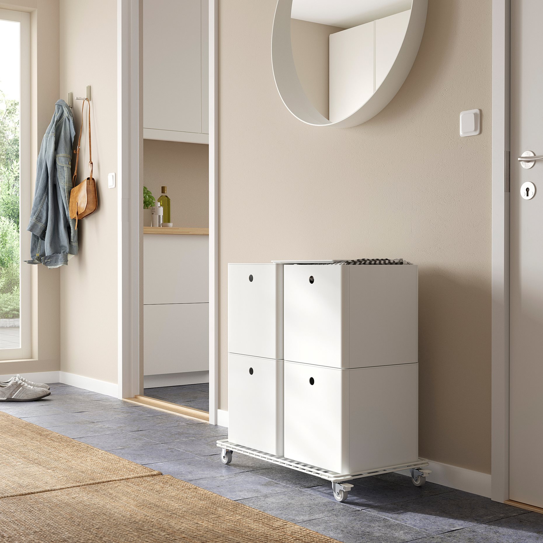 KUGGIS, κουτί αποθήκευσης με καπάκι, 32x32x32 cm, 005.268.75