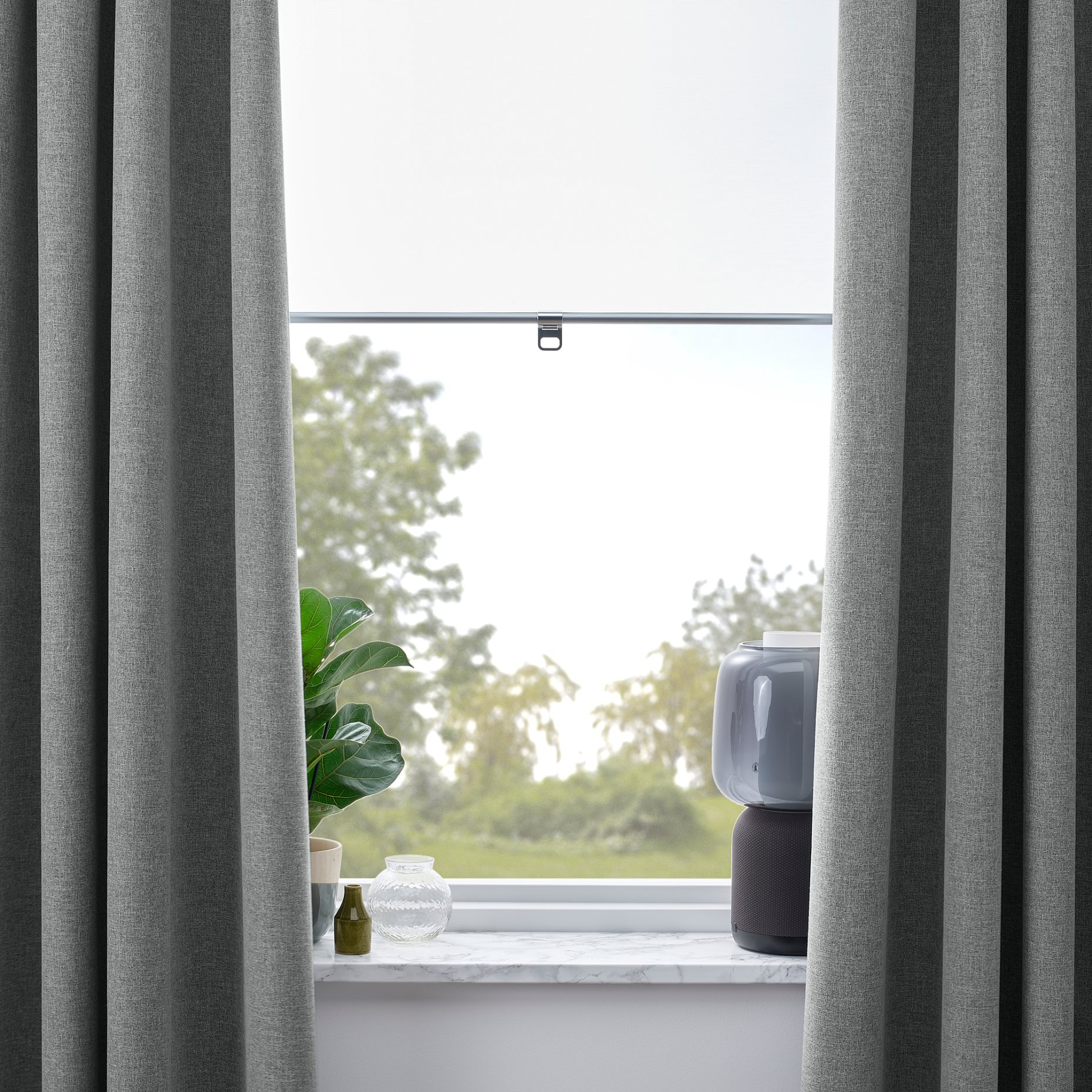 ROSENMANDEL, block-out curtains/1 pair, 135x300 cm, 005.362.47