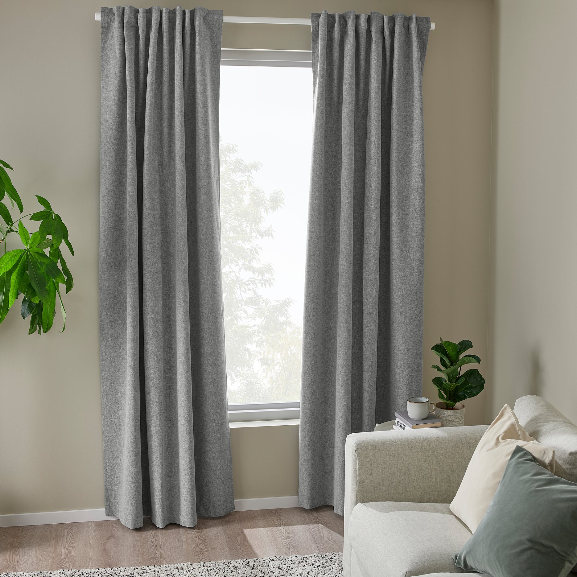 ROSENMANDEL, block-out curtains/1 pair, 135x300 cm, 005.362.47