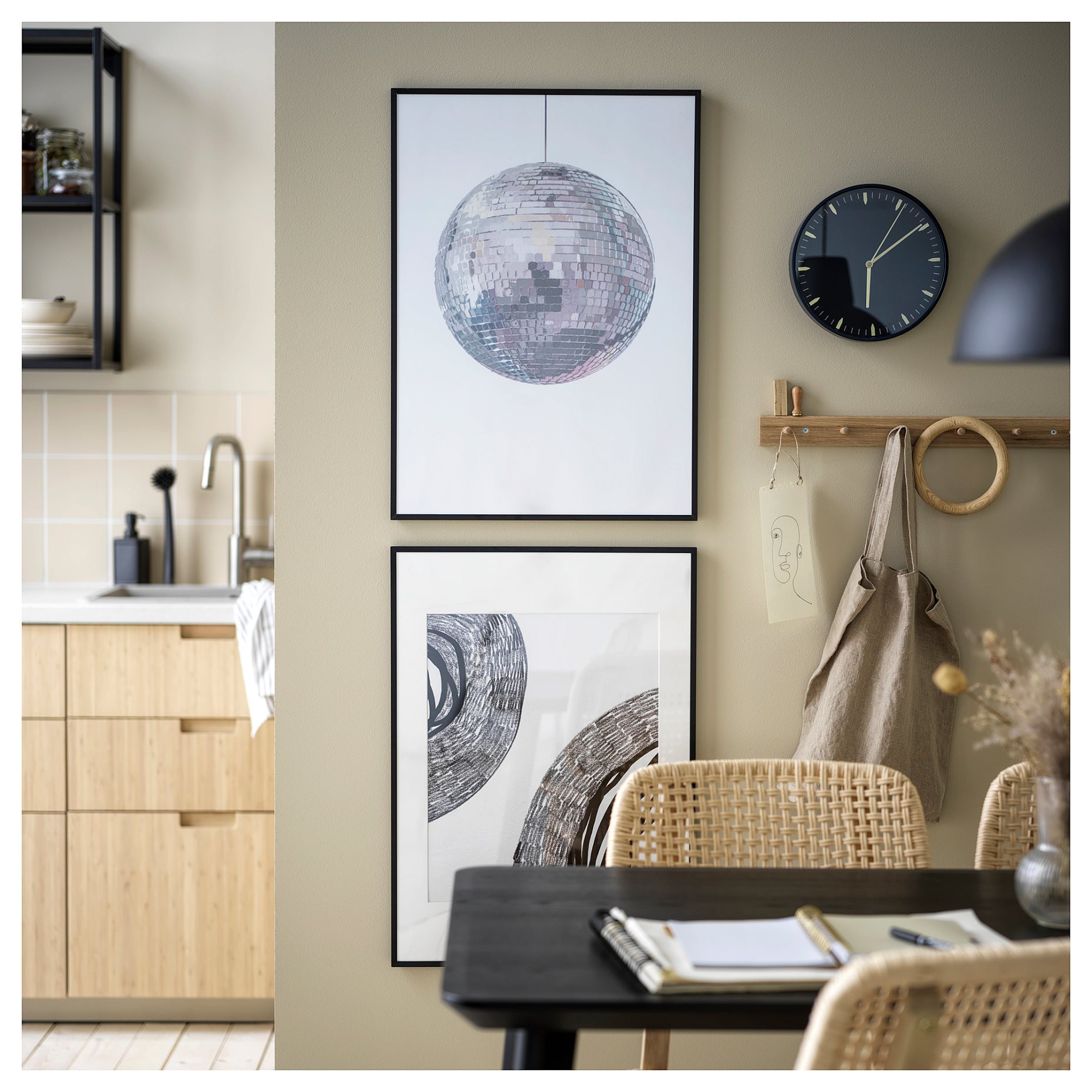 SKÄRIG, ρολόι τοίχου χαμηλής τάσης, 26 cm, 005.408.57