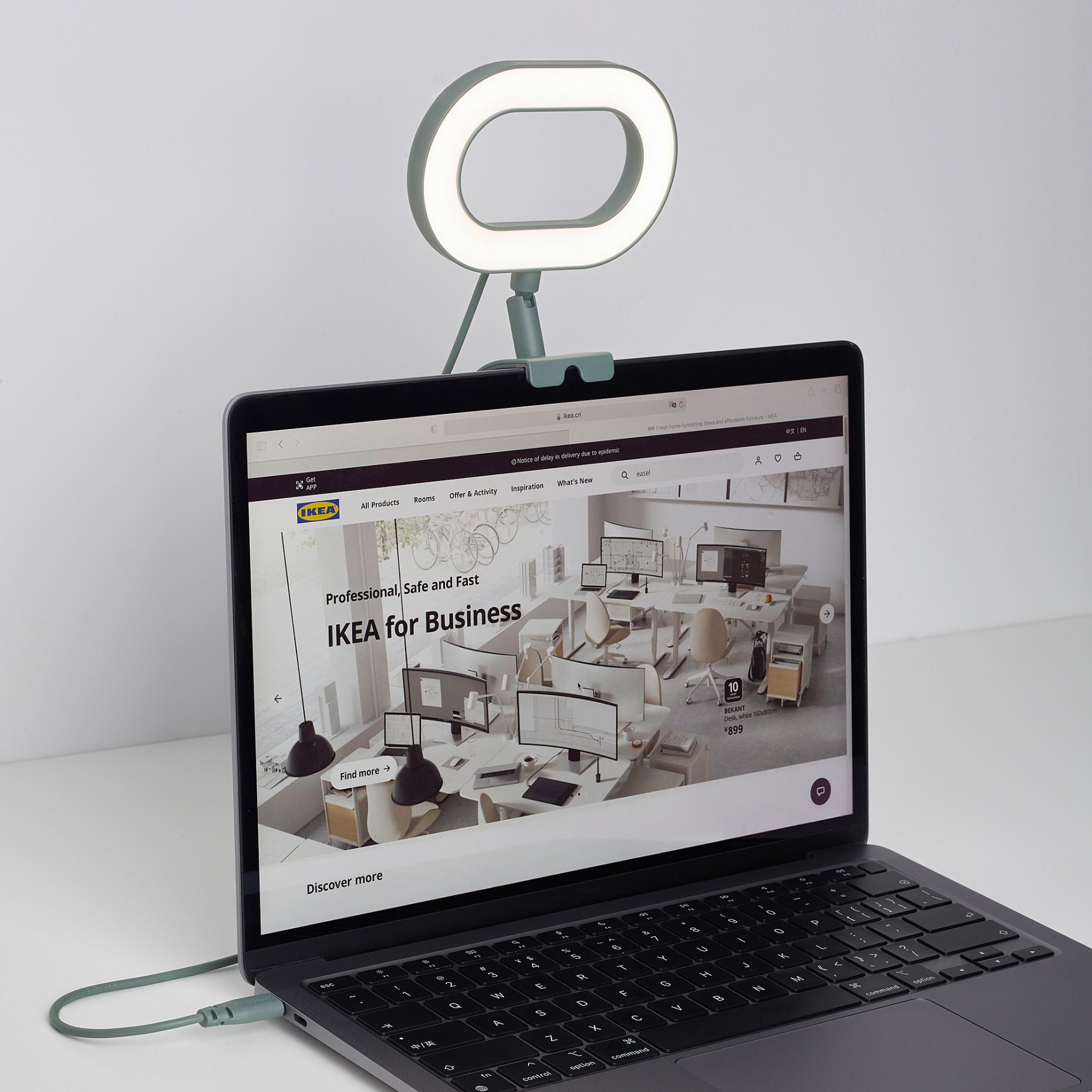 STÄNKREGN, ring lamp with built-in LED light source/dimmable, 005.421.54