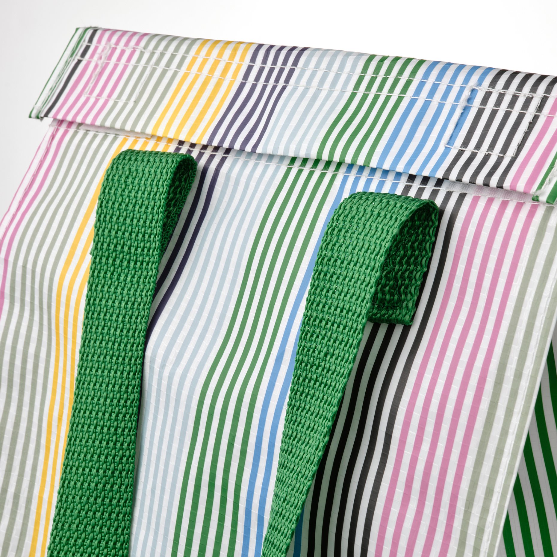 FLADDRIG, lunch bag/striped, 25x16x27 cm, 005.493.39