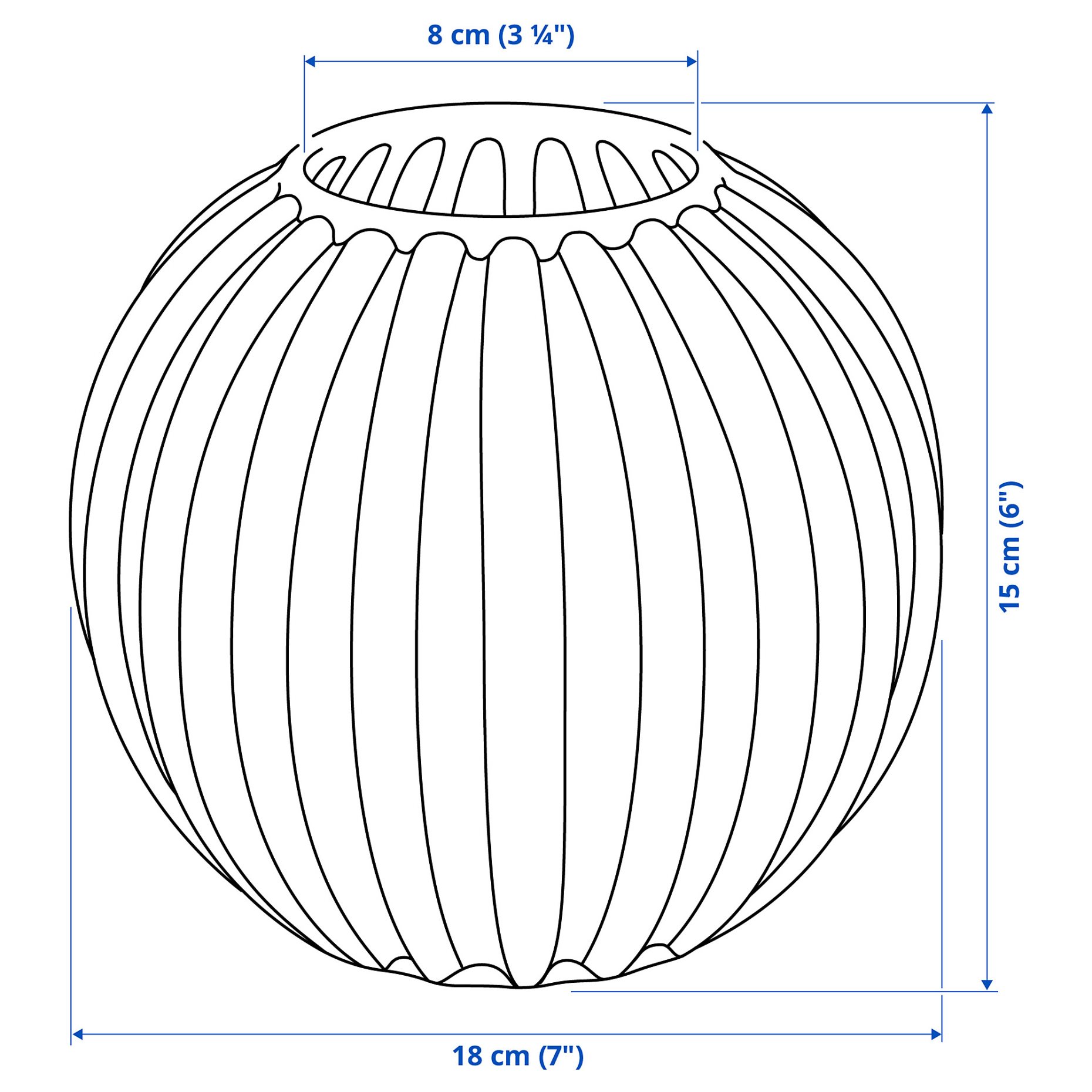 SKOGSTUNDRA, vase, 15 cm, 005.556.03