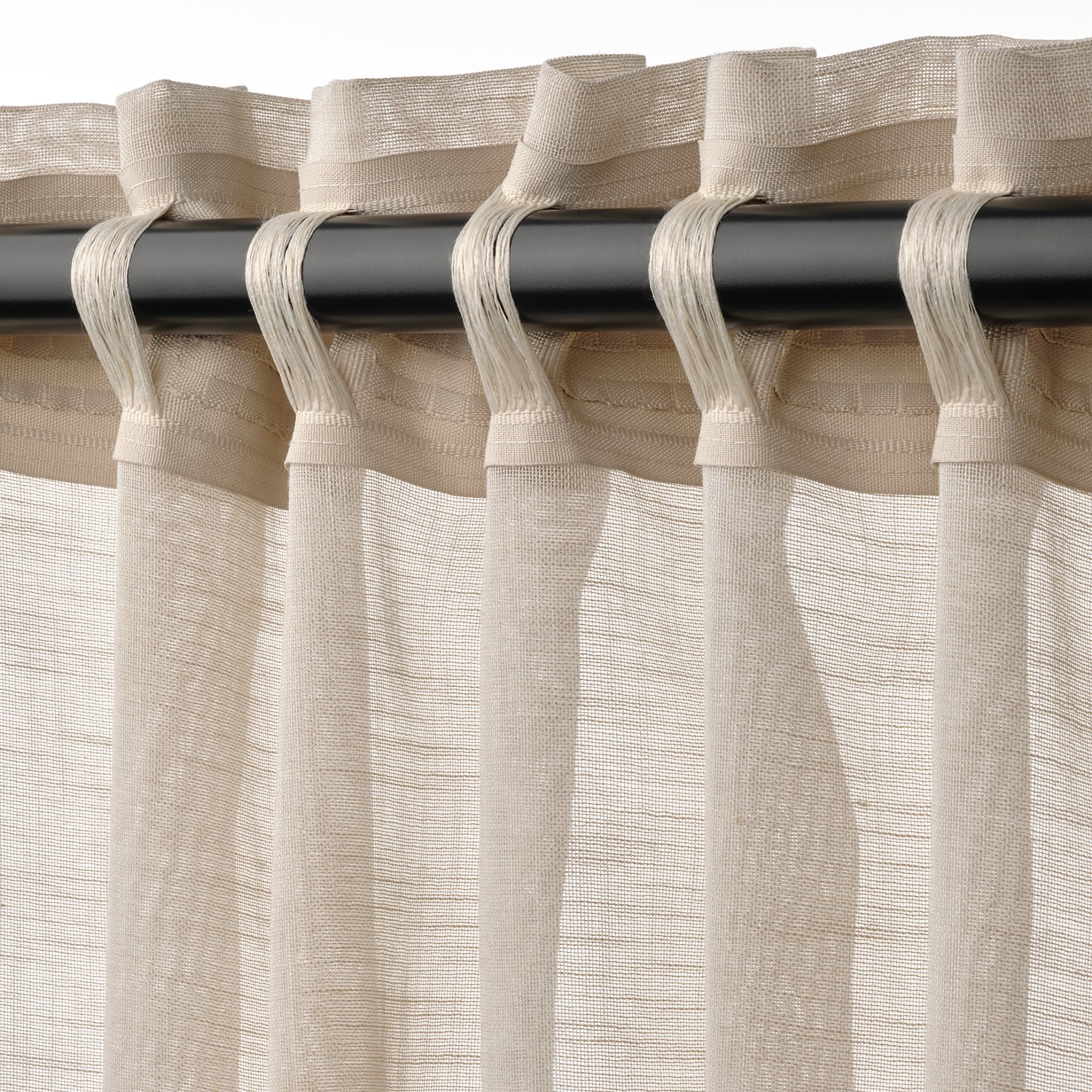 HALLEBRACKA, sheer curtains 1 pair, 145x300 cm, 005.568.48