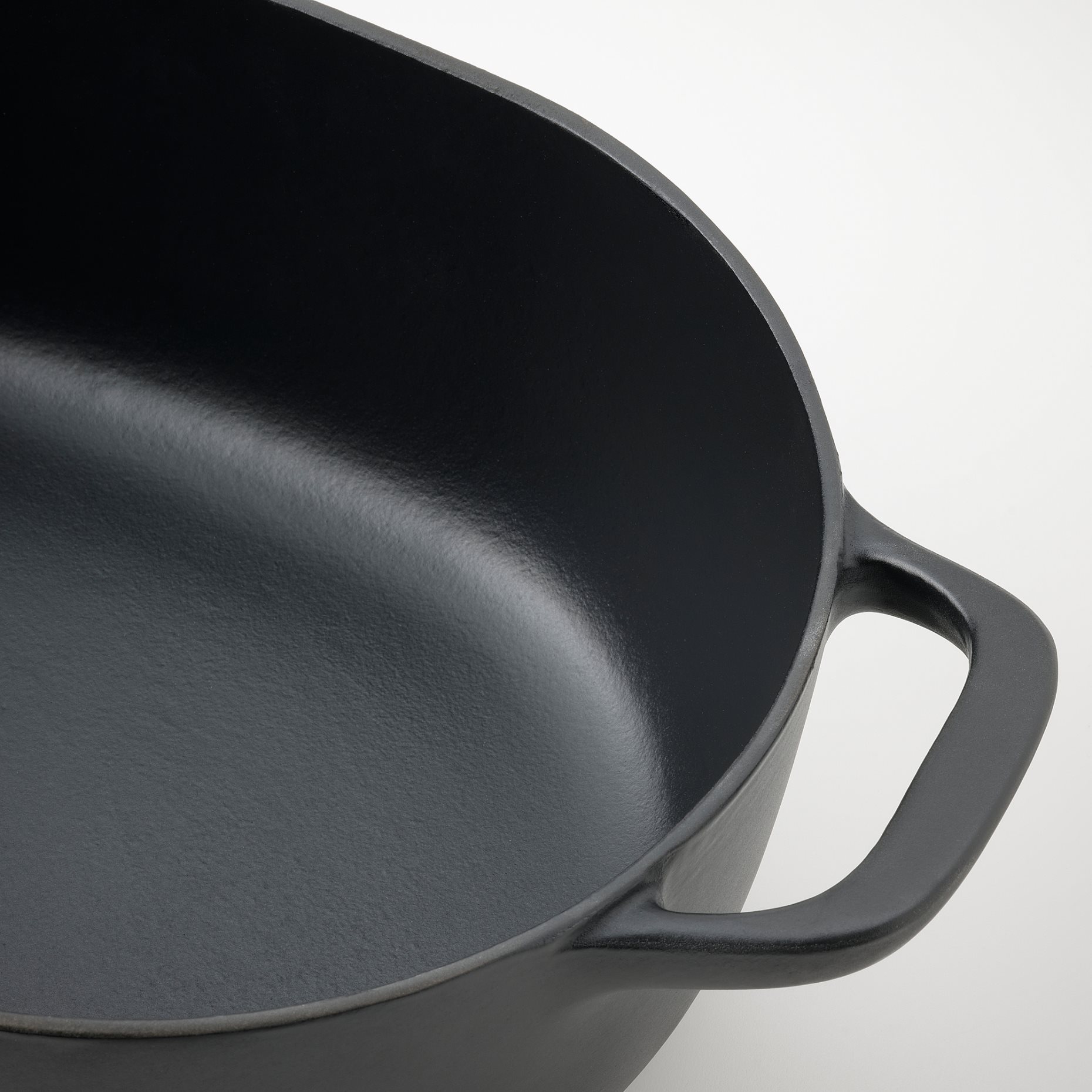 VARDAGEN, casserole with lid/enamelled cast iron matt, 6.5 l, 005.606.71