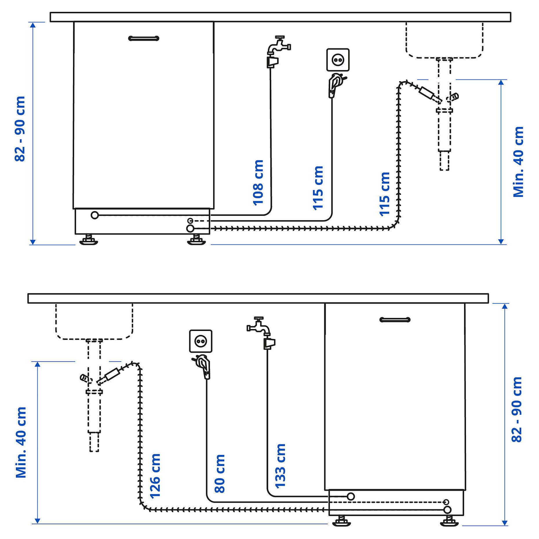 LAGAN, integrated dishwasher, 60 cm, 005.680.16