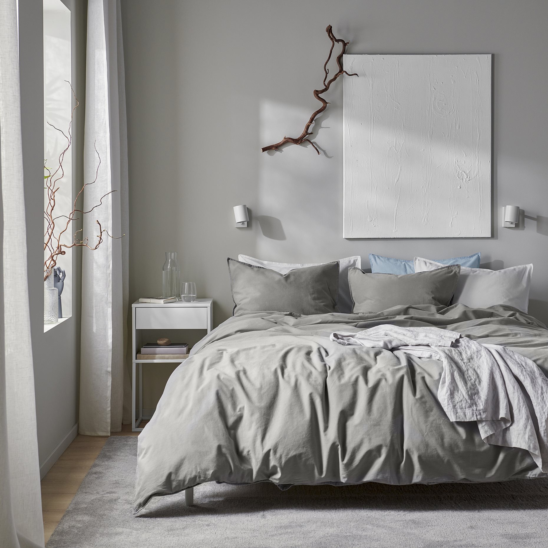 ÄNGSLILJA, duvet cover and 2 pillowcases, 240x220/50x60 cm, 006.088.71